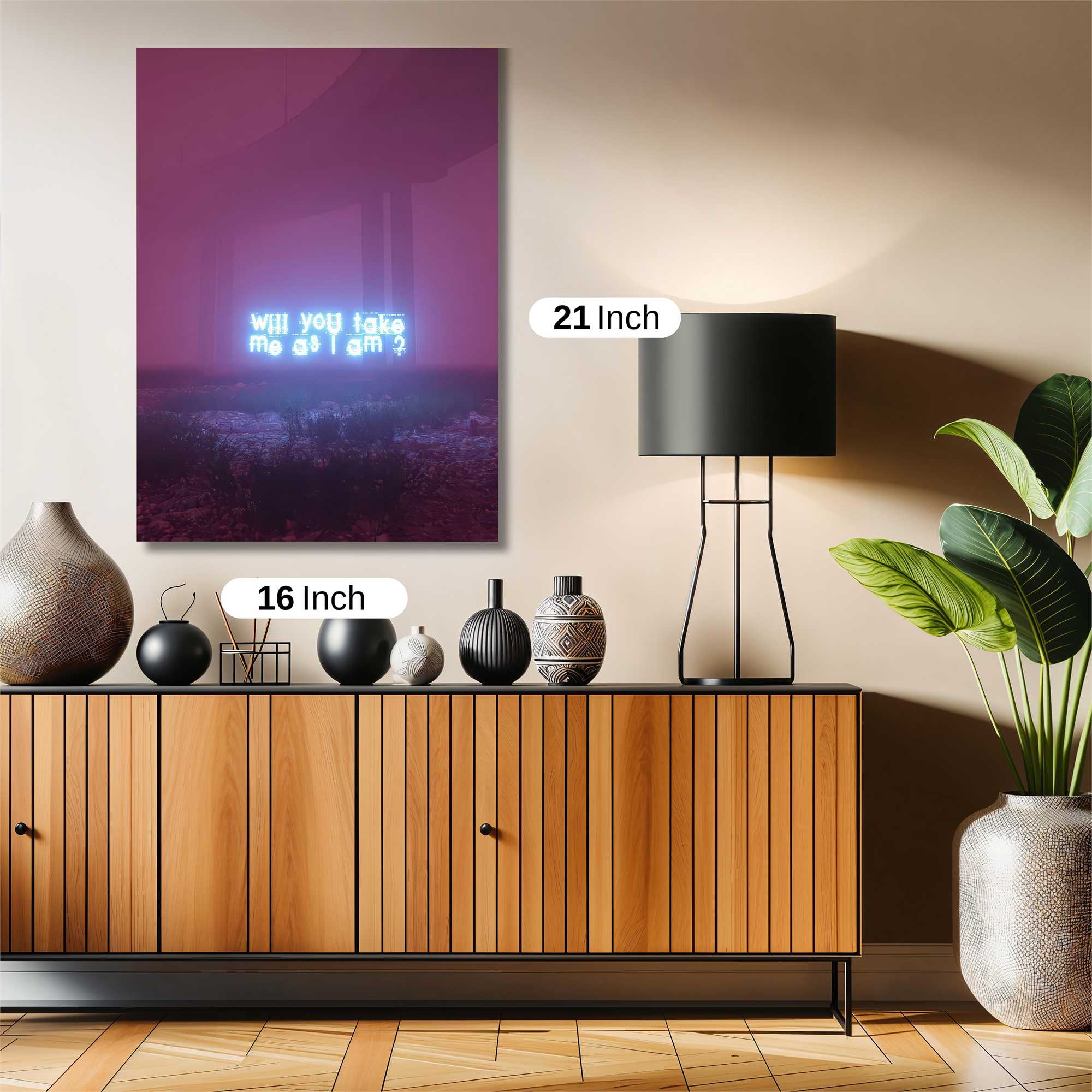 Neon Solitude Safe Wall Magnetic / M
