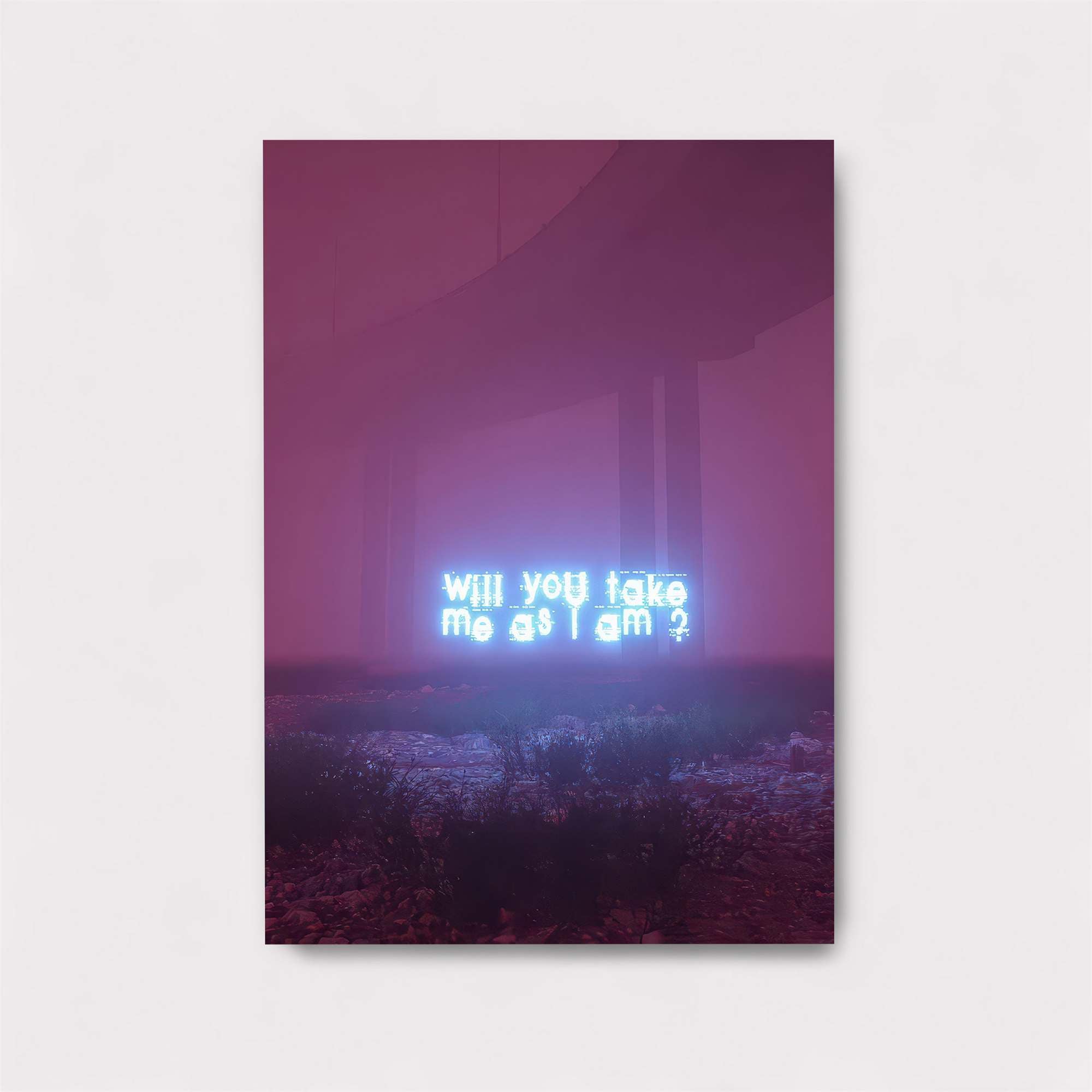 Neon Solitude Safe Wall Magnetic / M