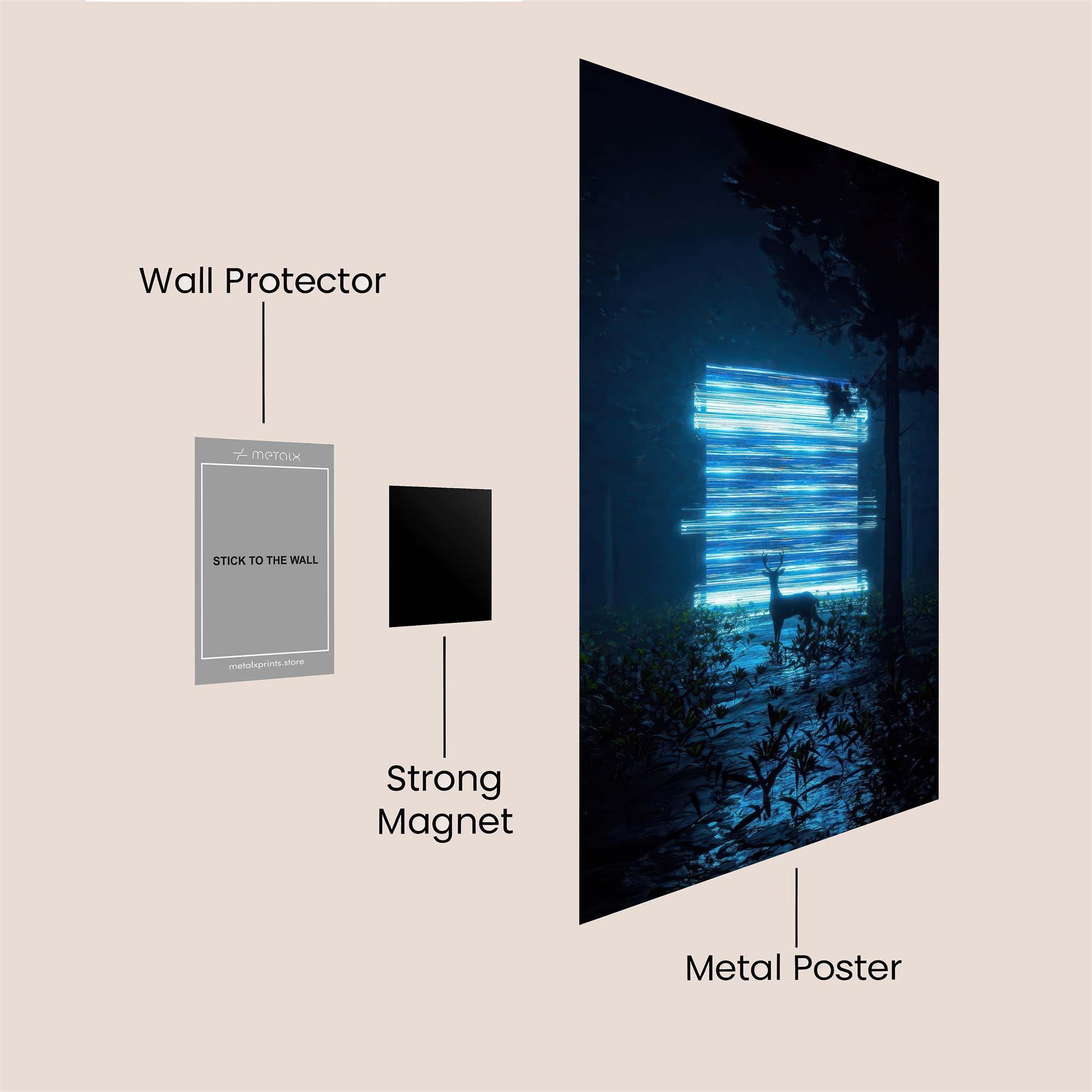 Deer Enigma Safe Wall Magnetic / M