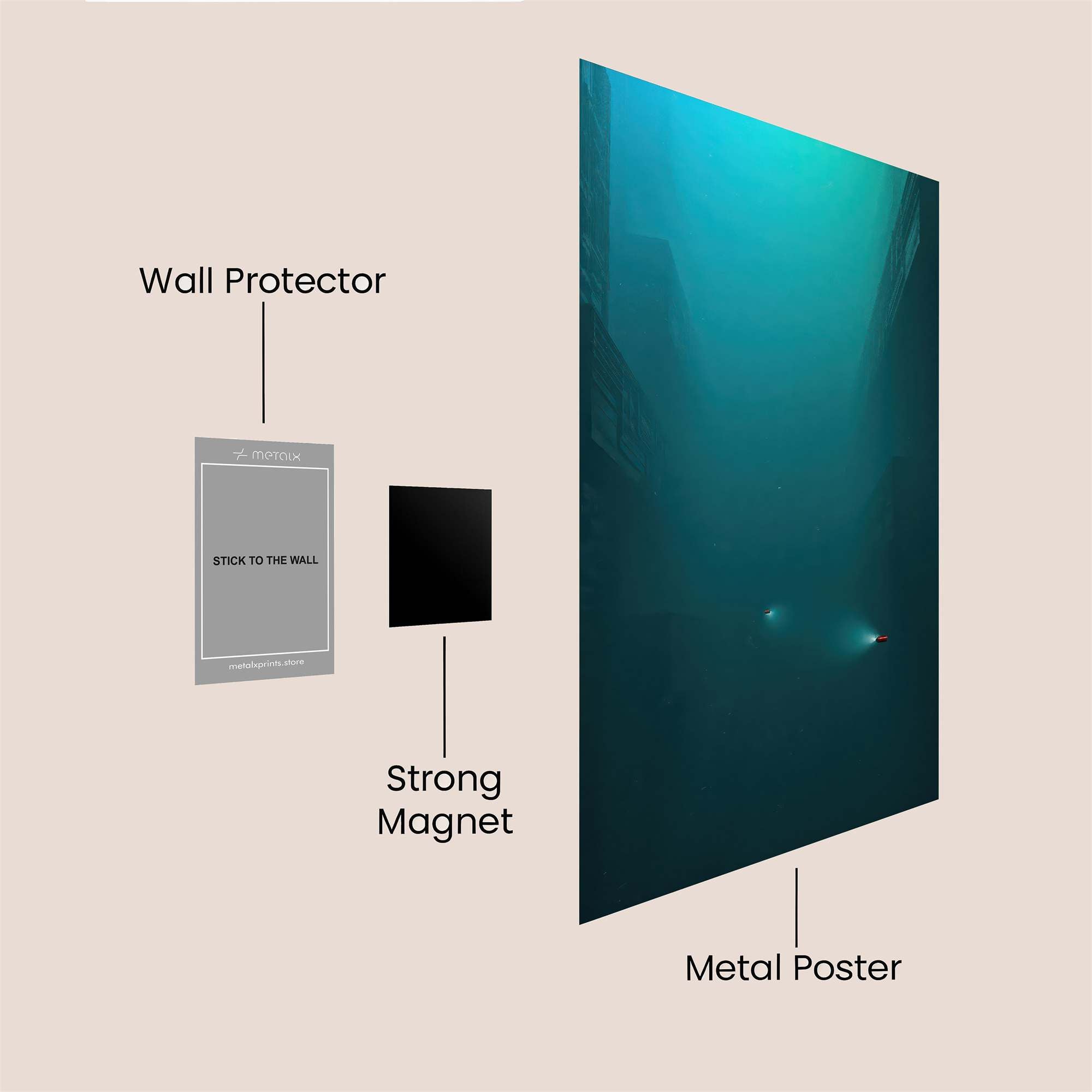 Submerged Mystery Safe Wall Magnetic / M