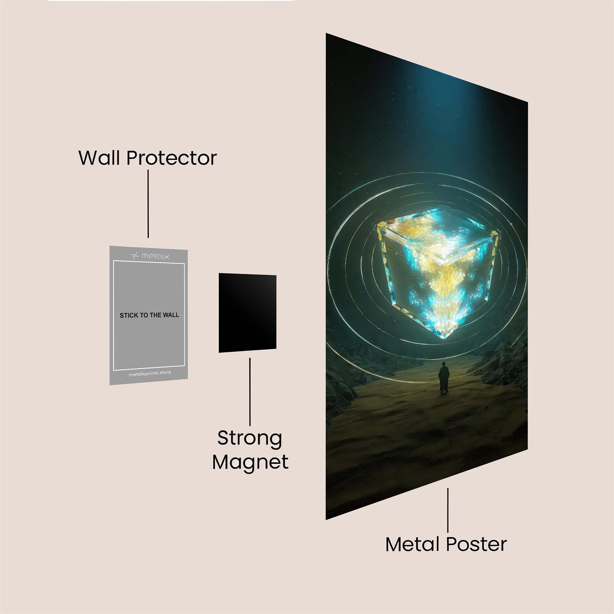 Crystal Enigma Safe Wall Magnetic / M