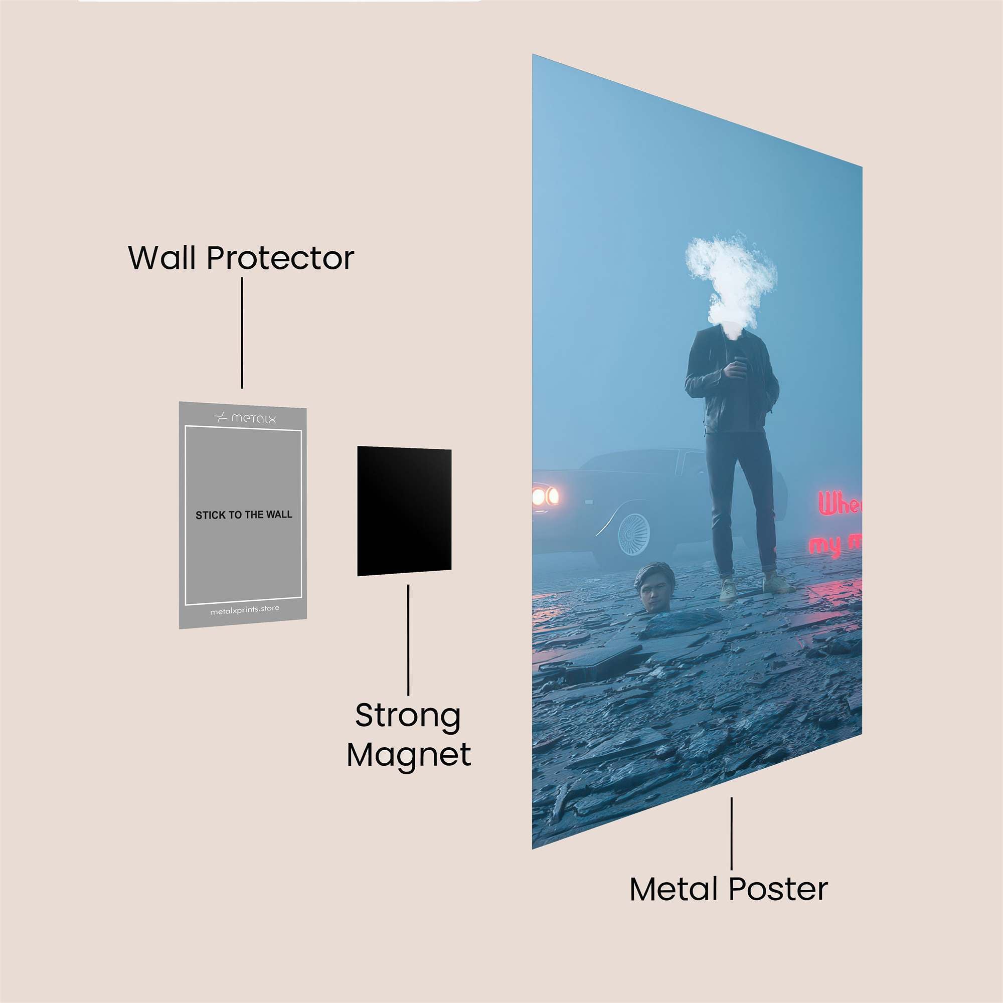 Vapor Mind Safe Wall Magnetic / M
