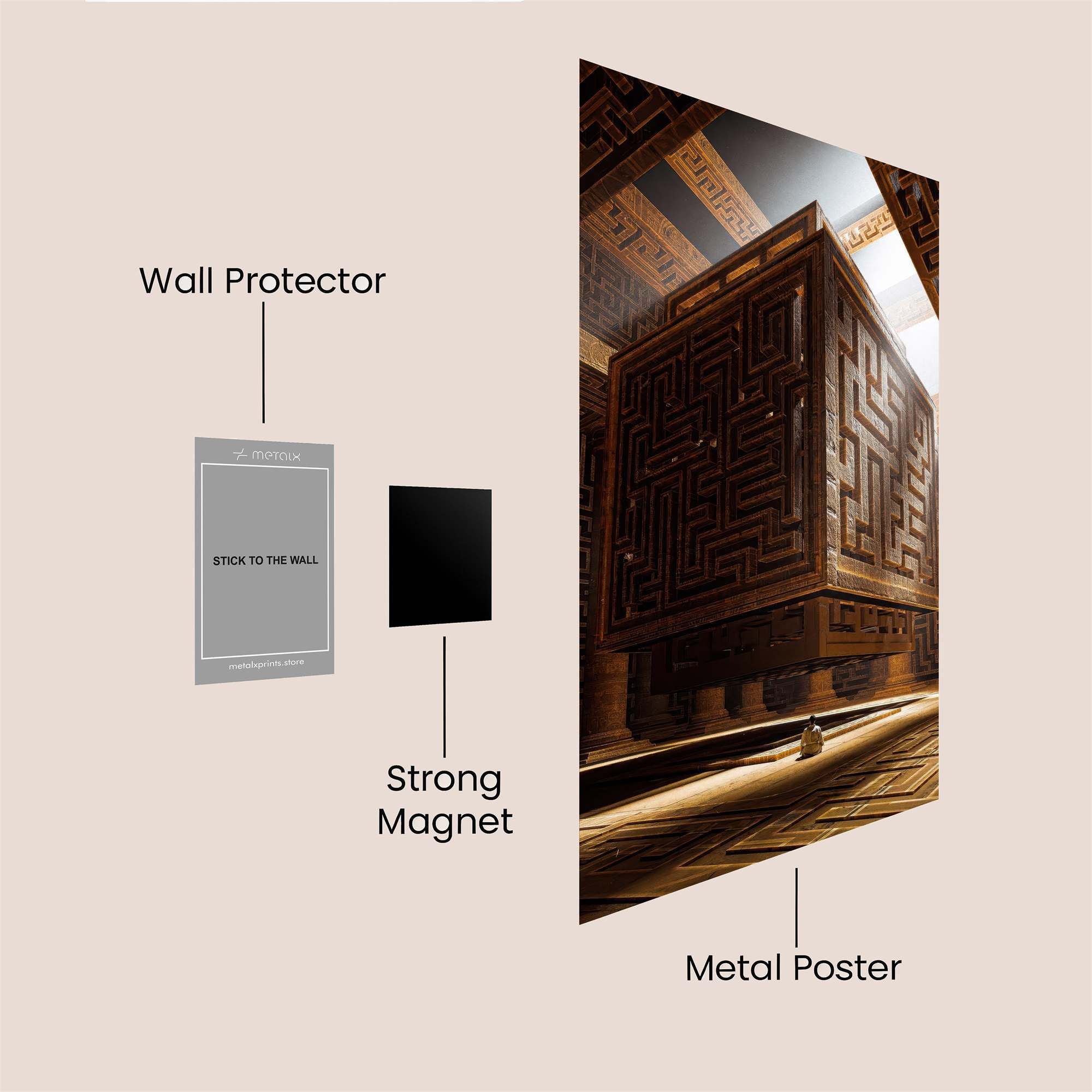 Labyrinthine Enigma Safe Wall Magnetic / M
