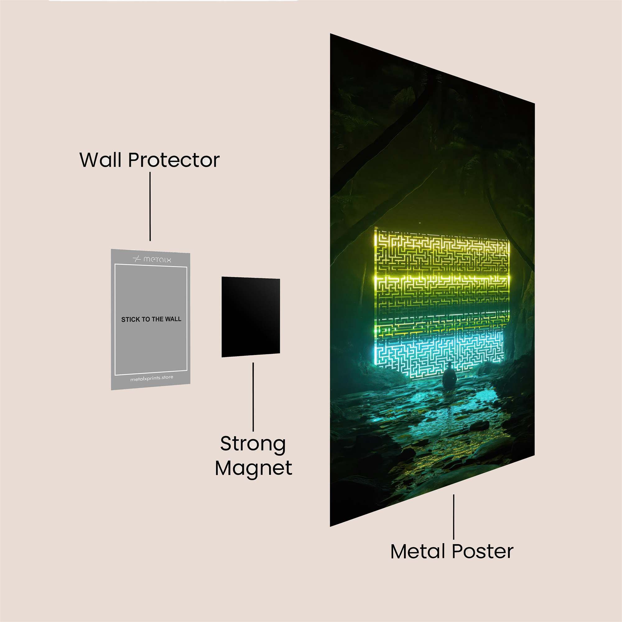 Portal Enigma Safe Wall Magnetic / M