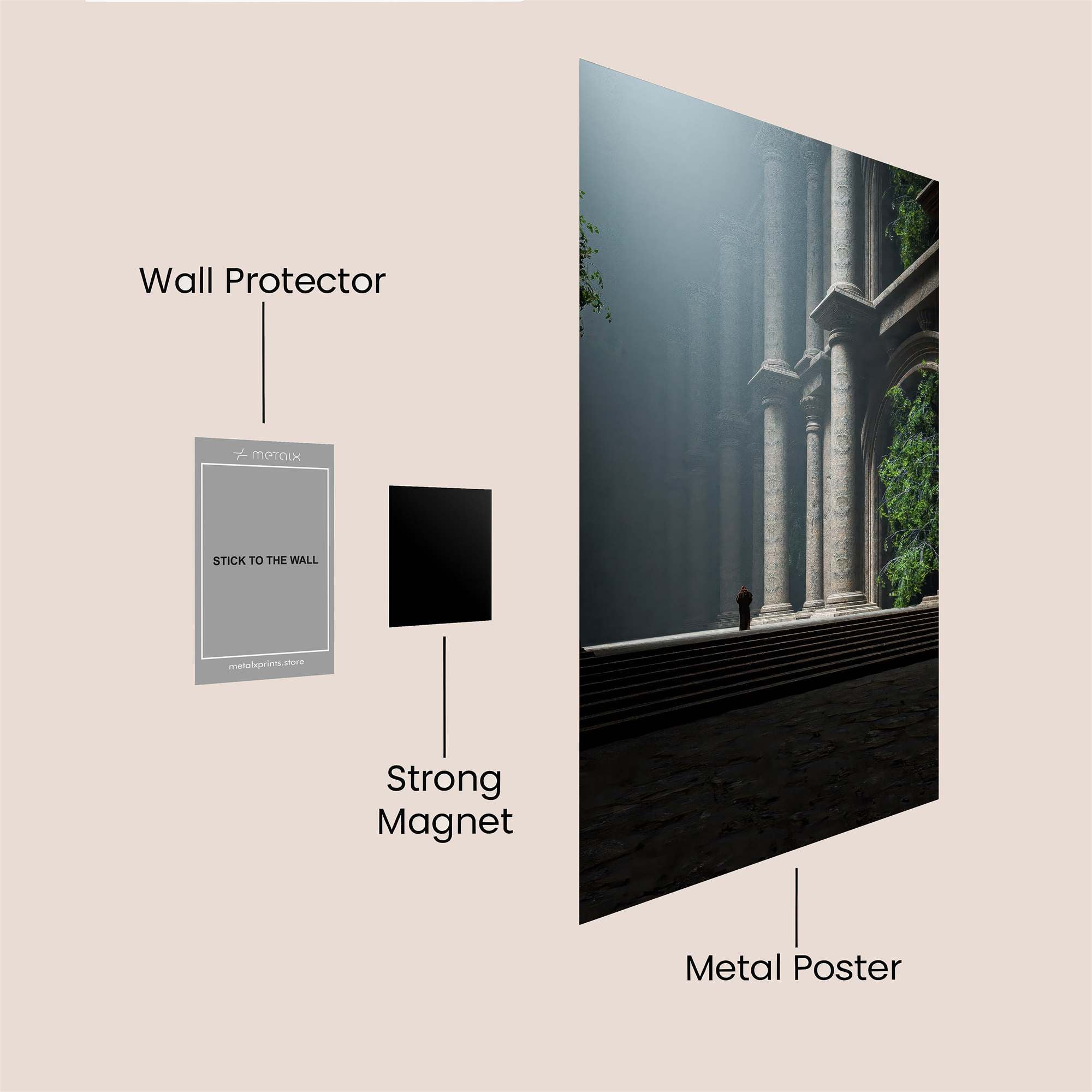 Temple Tranquil Safe Wall Magnetic / M
