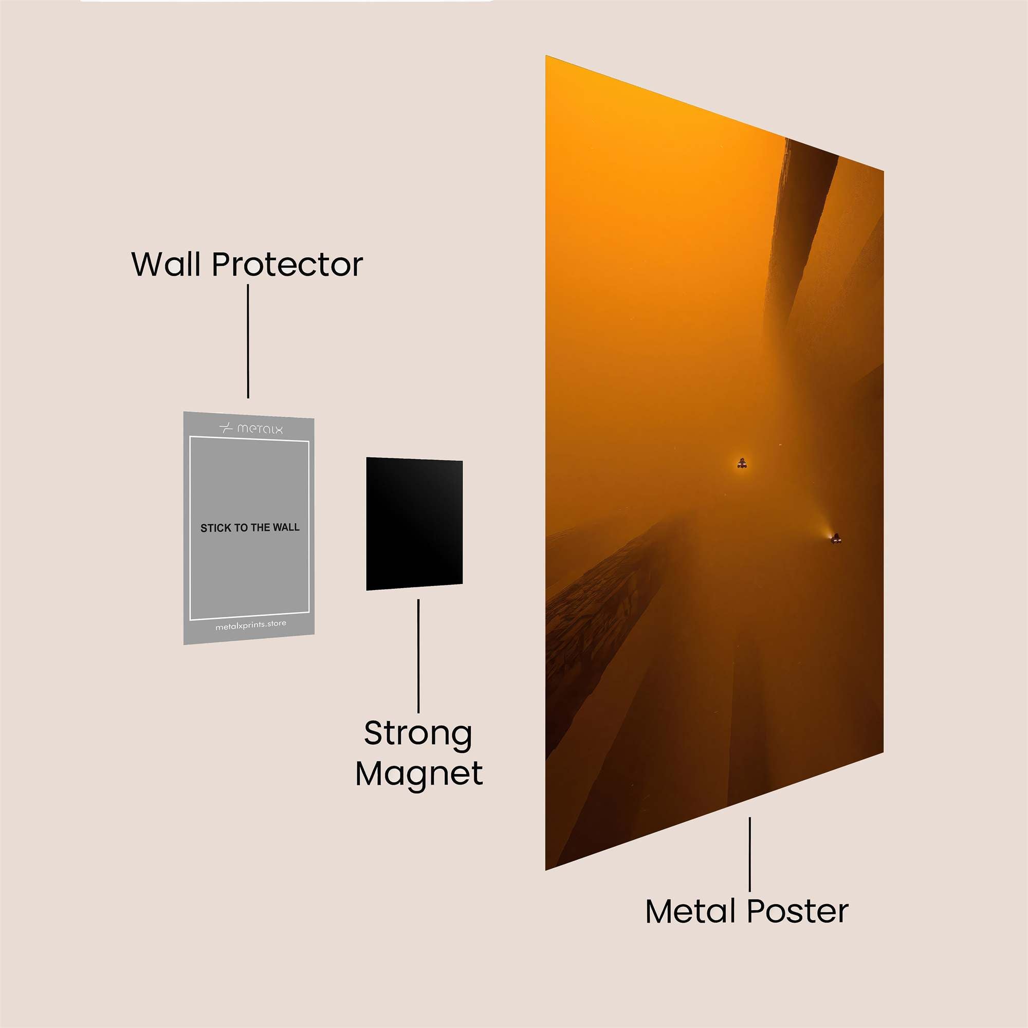 Foggy Enigma Safe Wall Magnetic / M