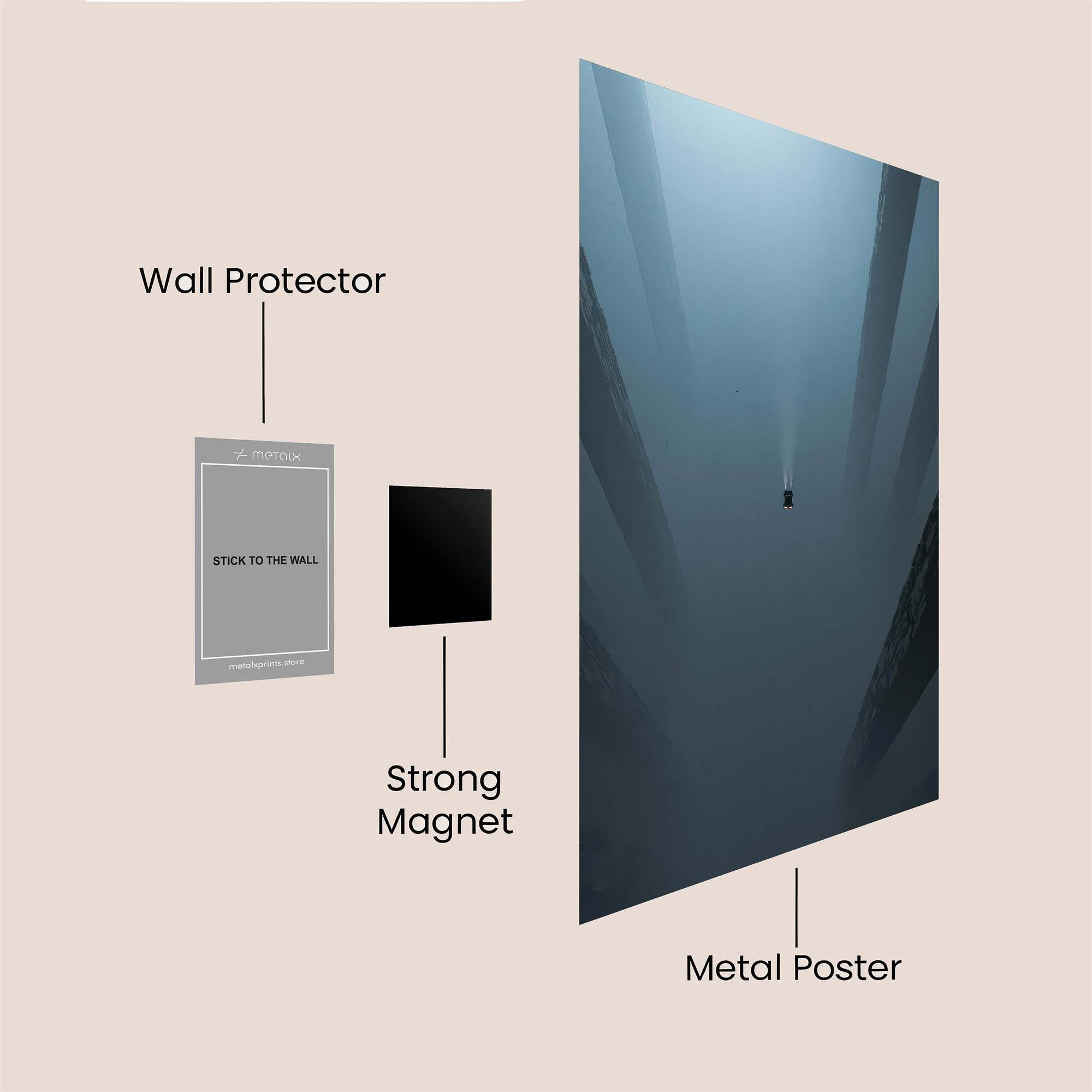Skyward Solitude Safe Wall Magnetic / M