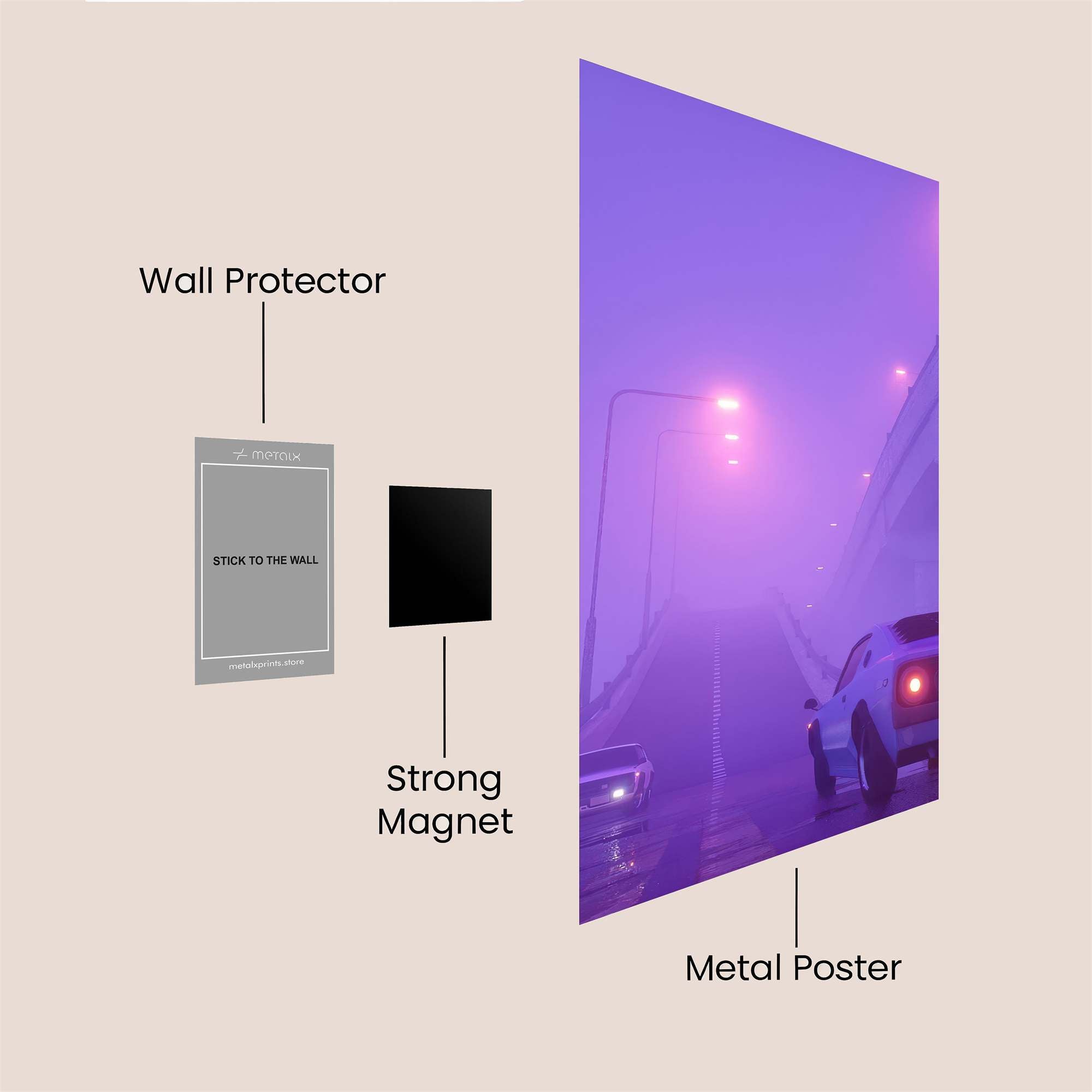Foggy Journey Safe Wall Magnetic / M