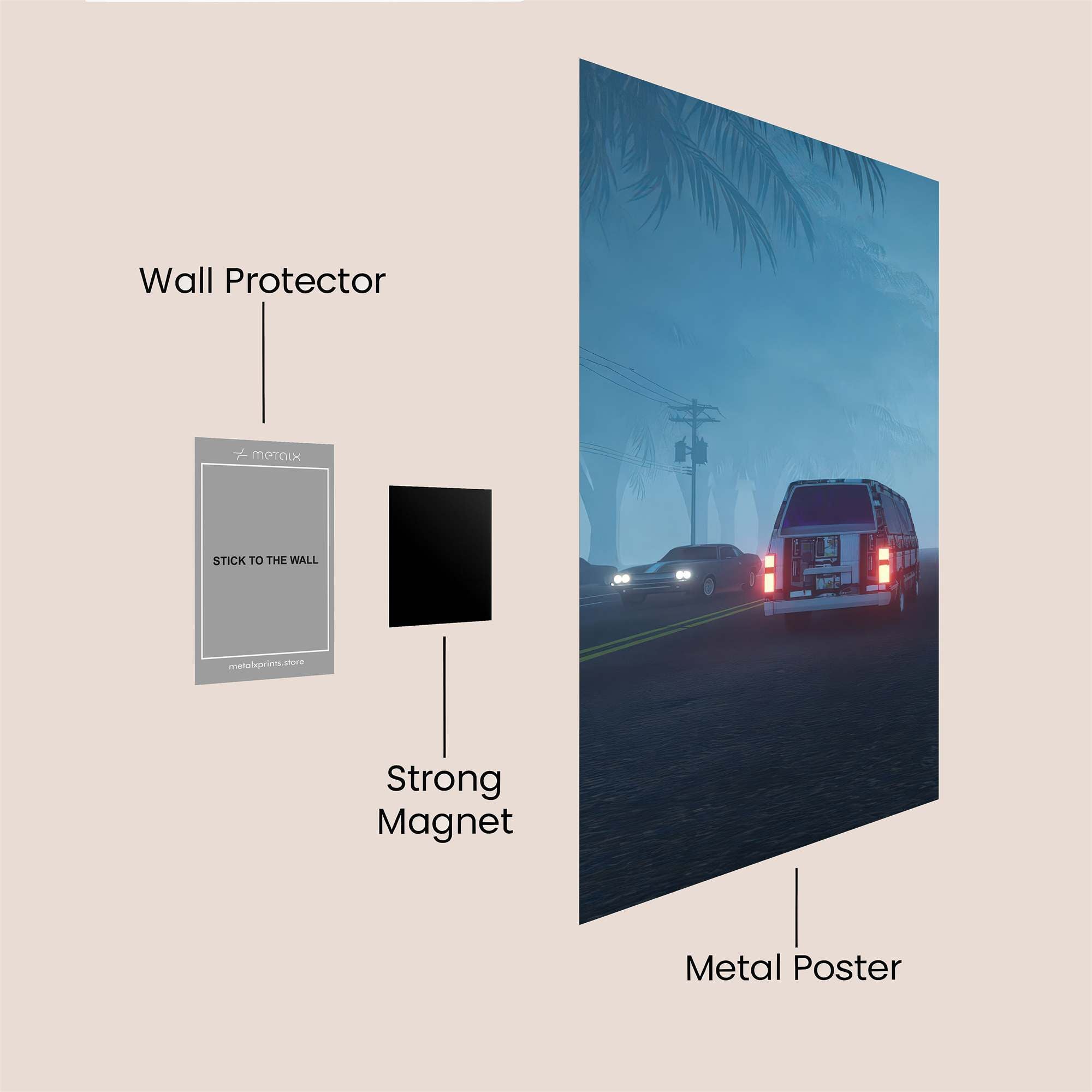 Foggy Escape Safe Wall Magnetic / M