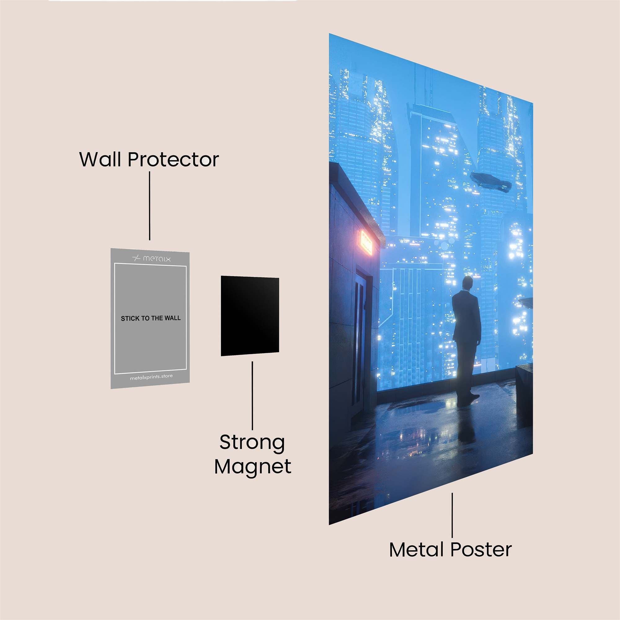 Neo Solitude Safe Wall Magnetic / M