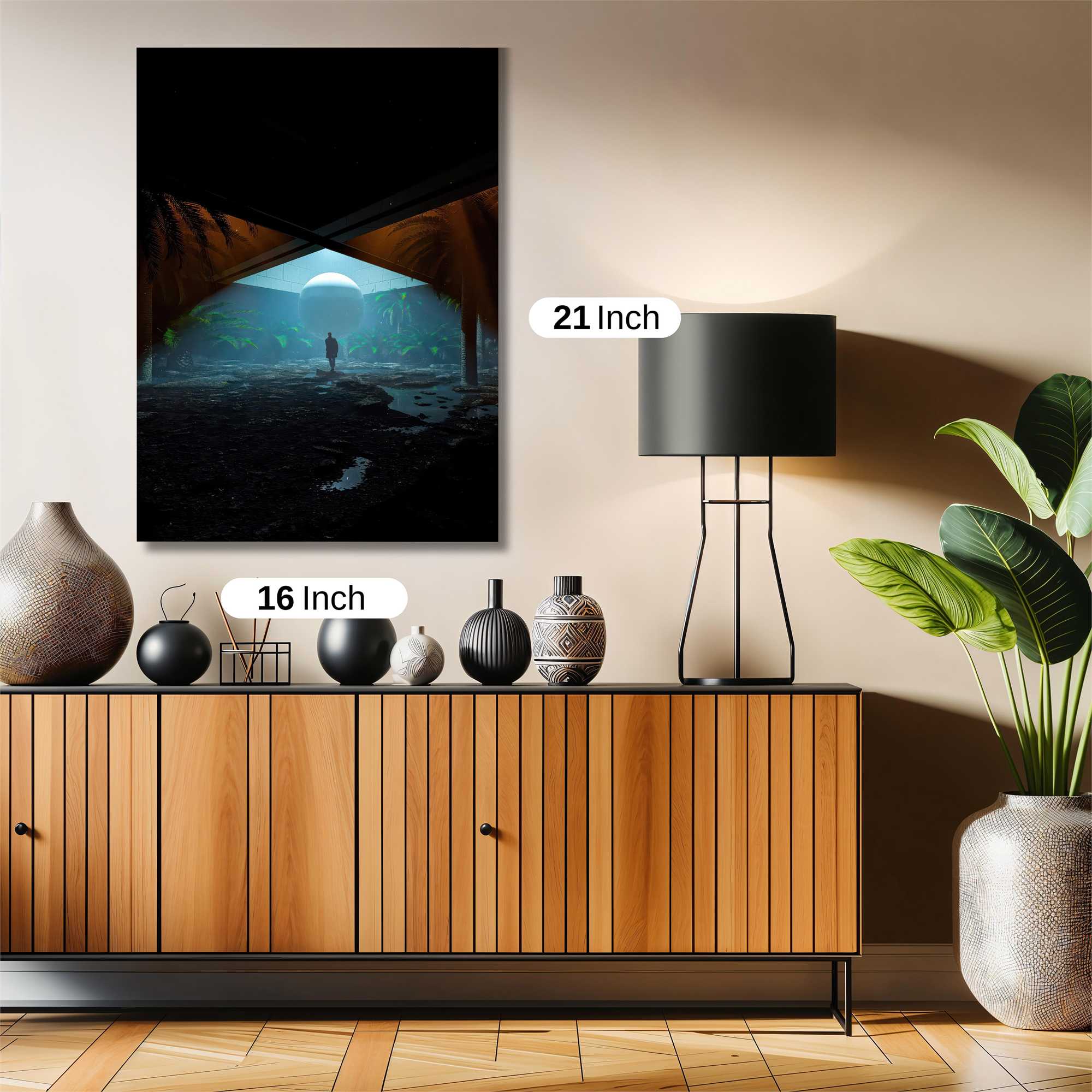 Moonlit Solitude Safe Wall Magnetic / M