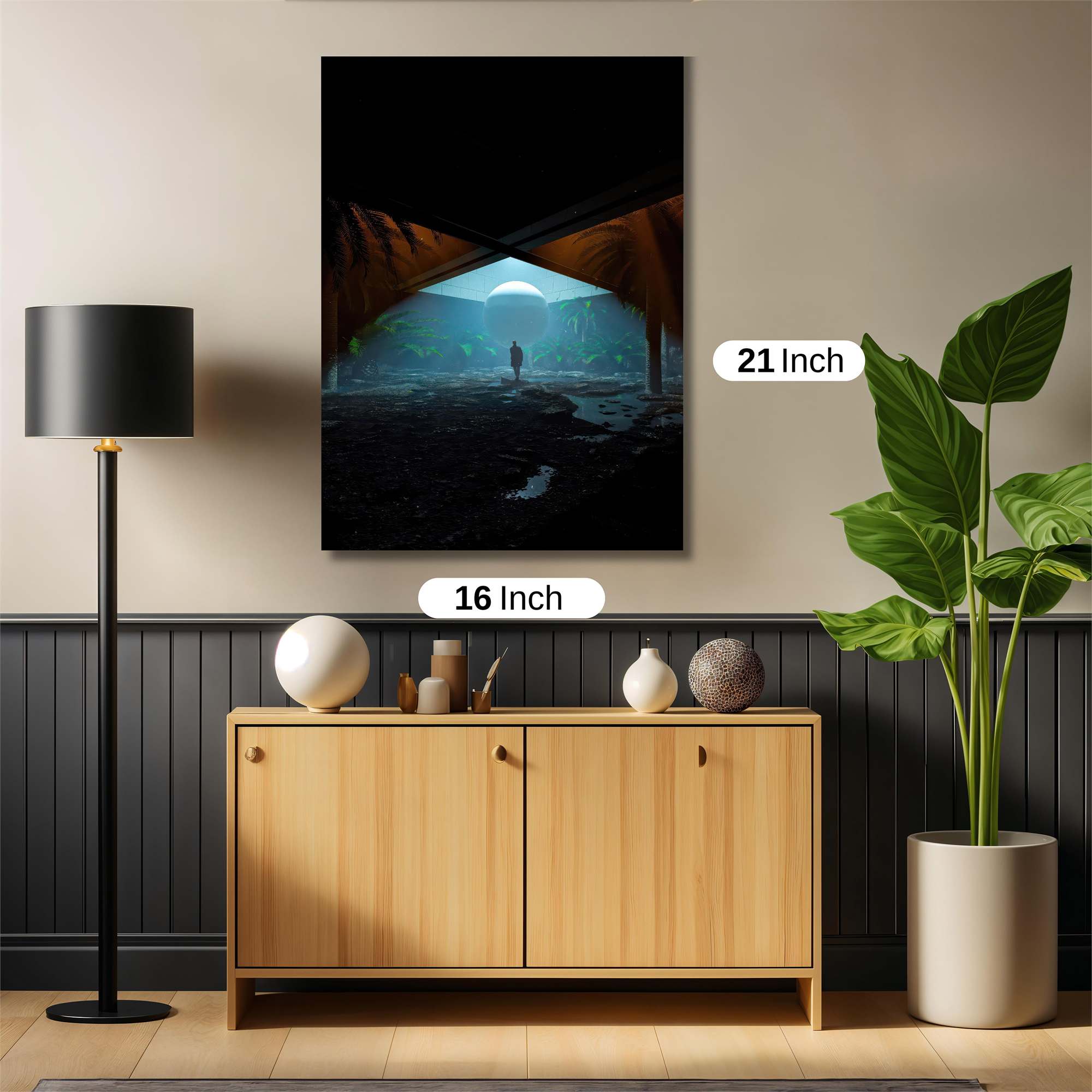 Moonlit Solitude Safe Wall Magnetic / M