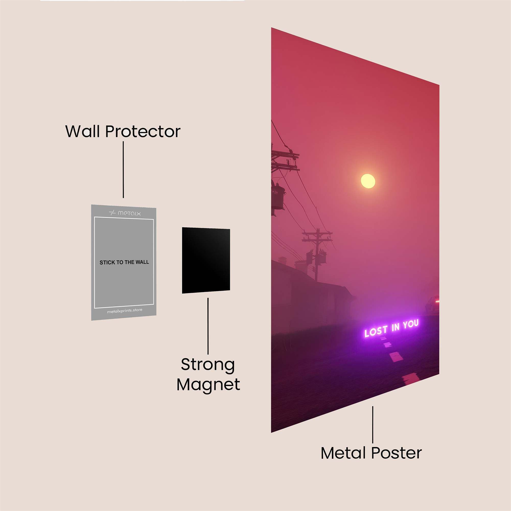 Sunset Dream Safe Wall Magnetic / M