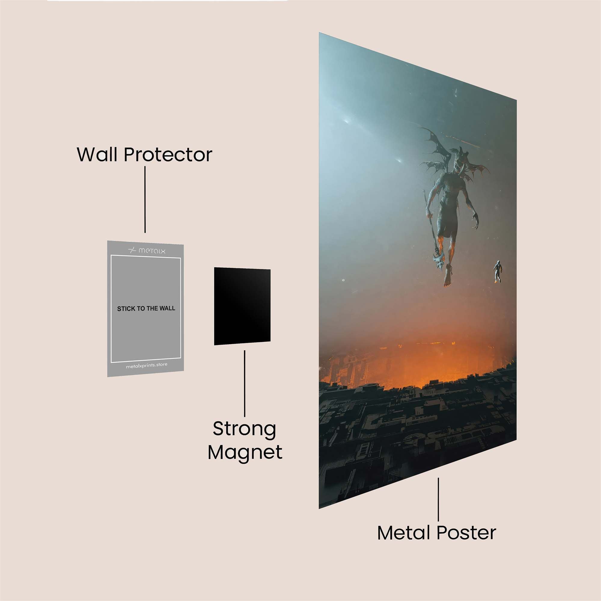 Demon Descent Safe Wall Magnetic / M