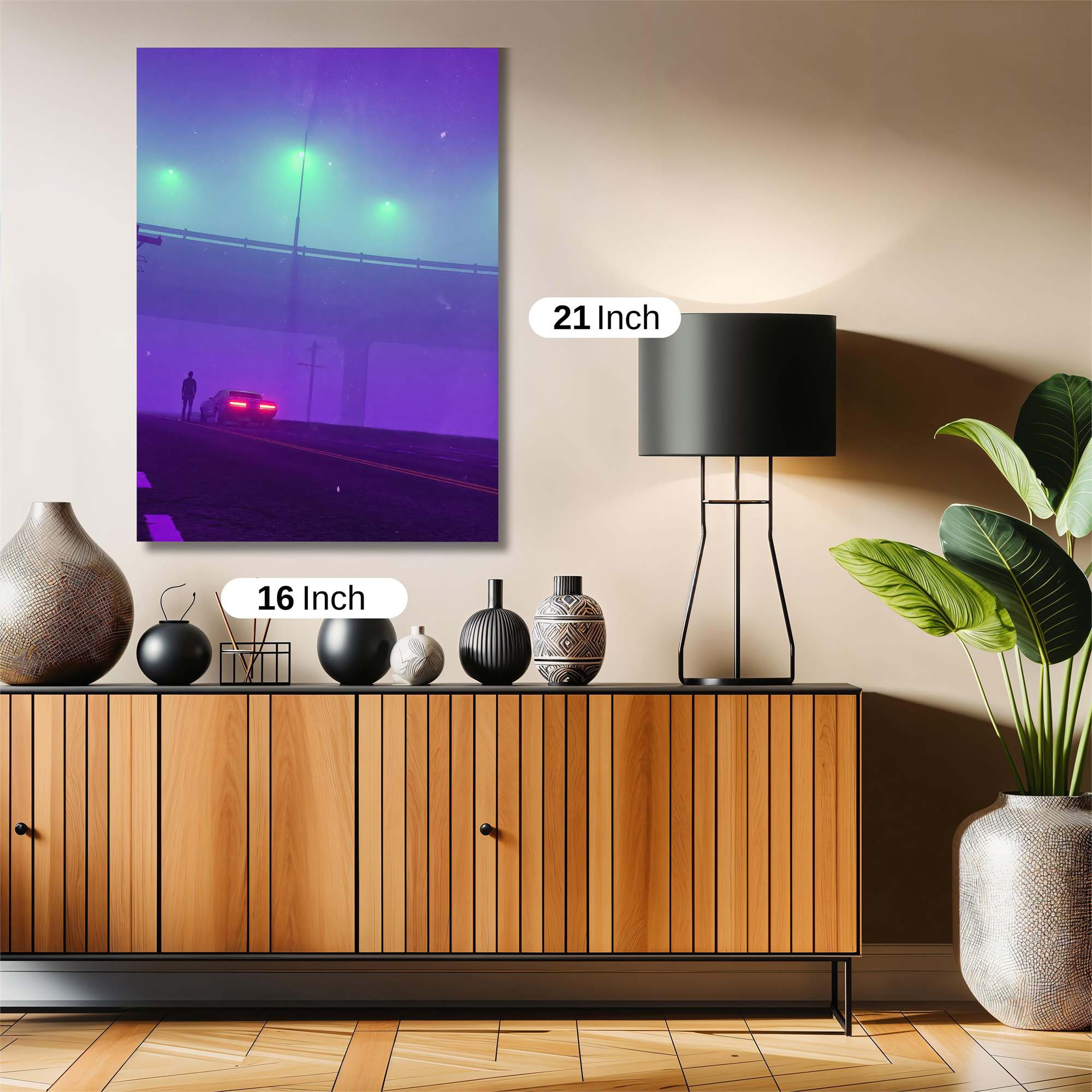 Neon Solitude Safe Wall Magnetic / M