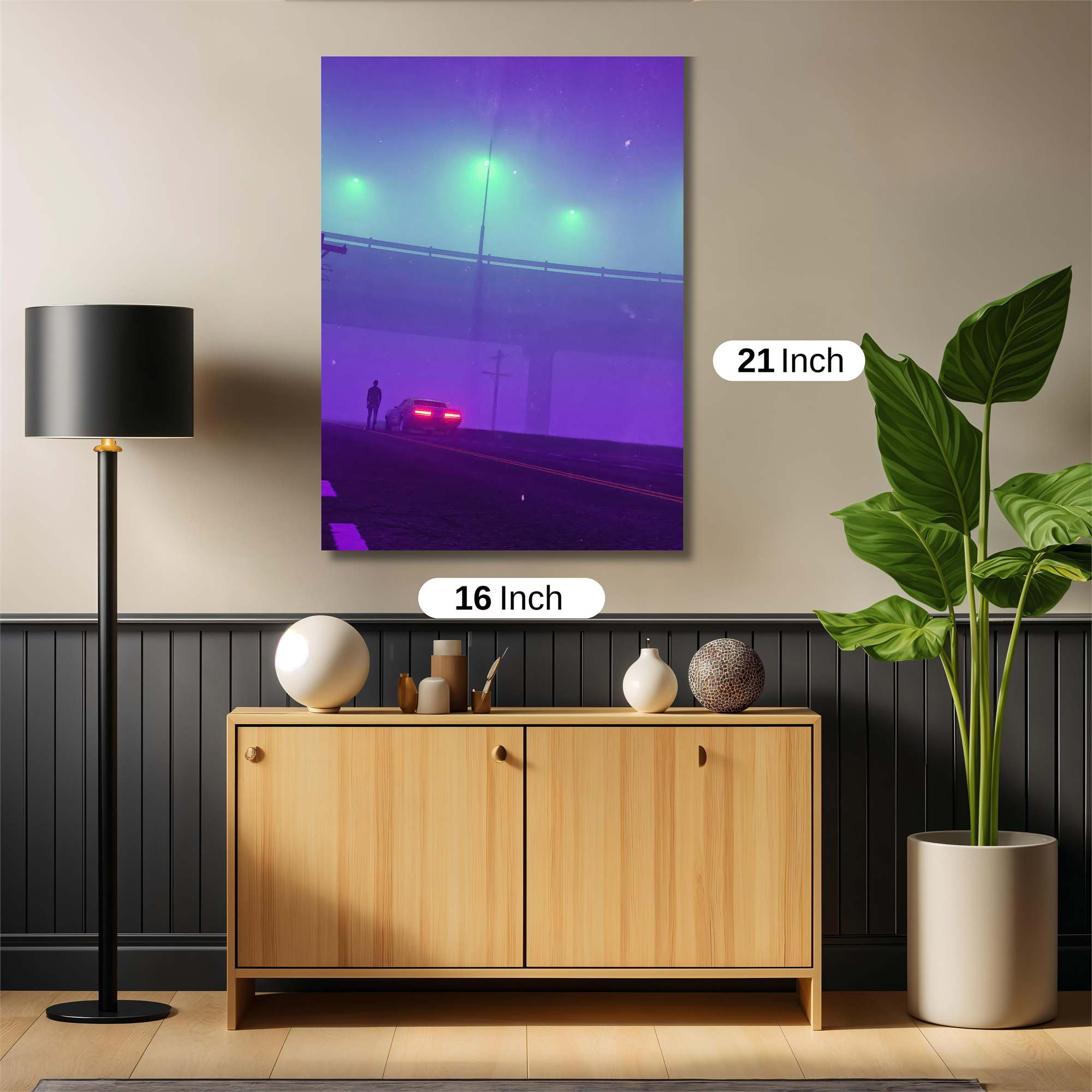 Neon Solitude Safe Wall Magnetic / M