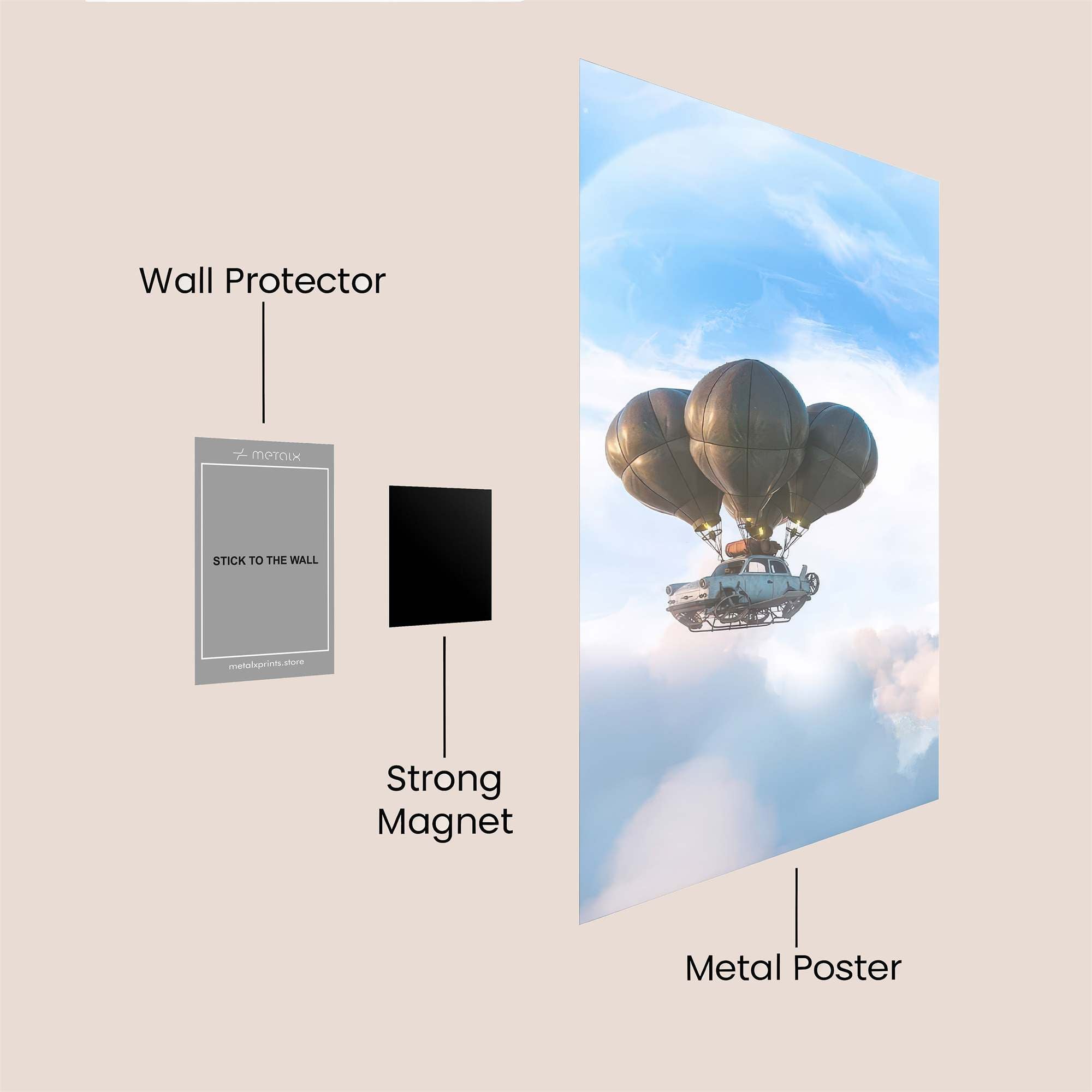 Skyward Dream Safe Wall Magnetic / M