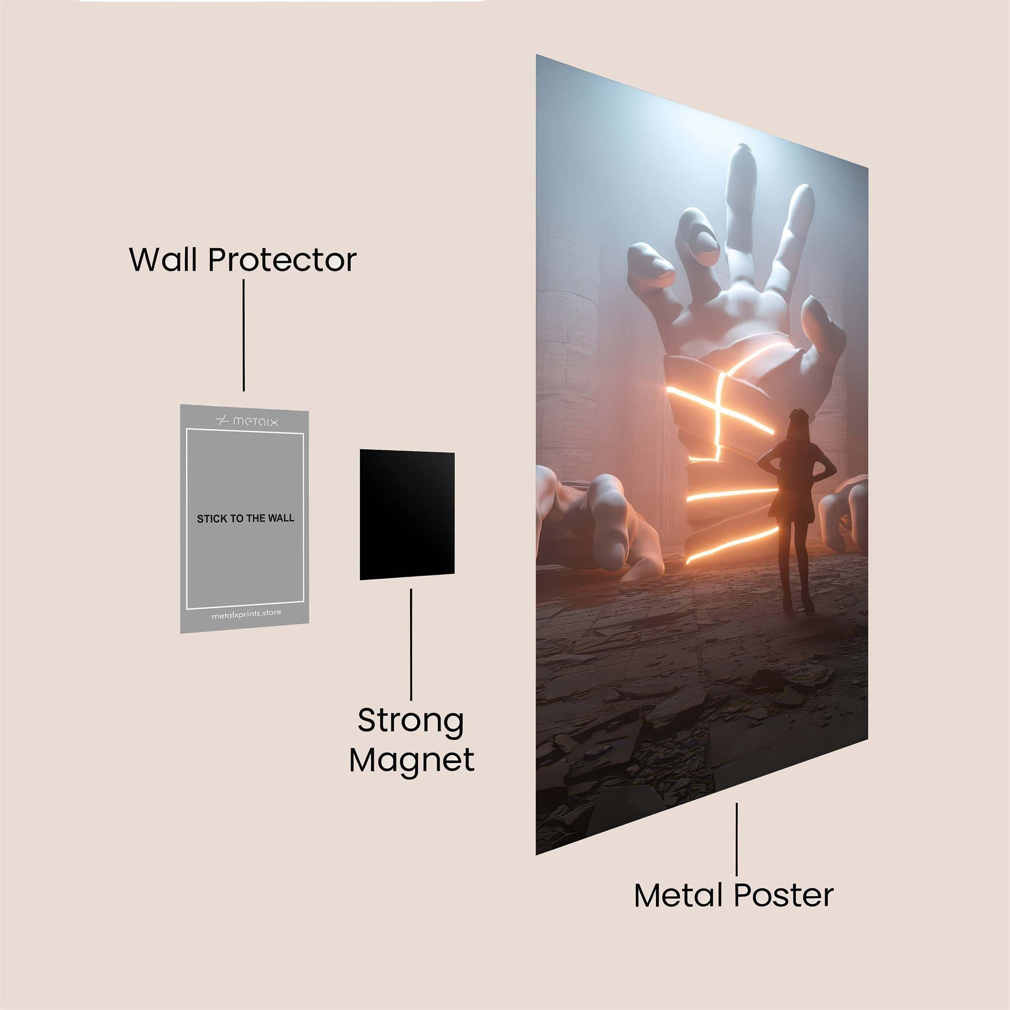 Hand Revelation Safe Wall Magnetic / M