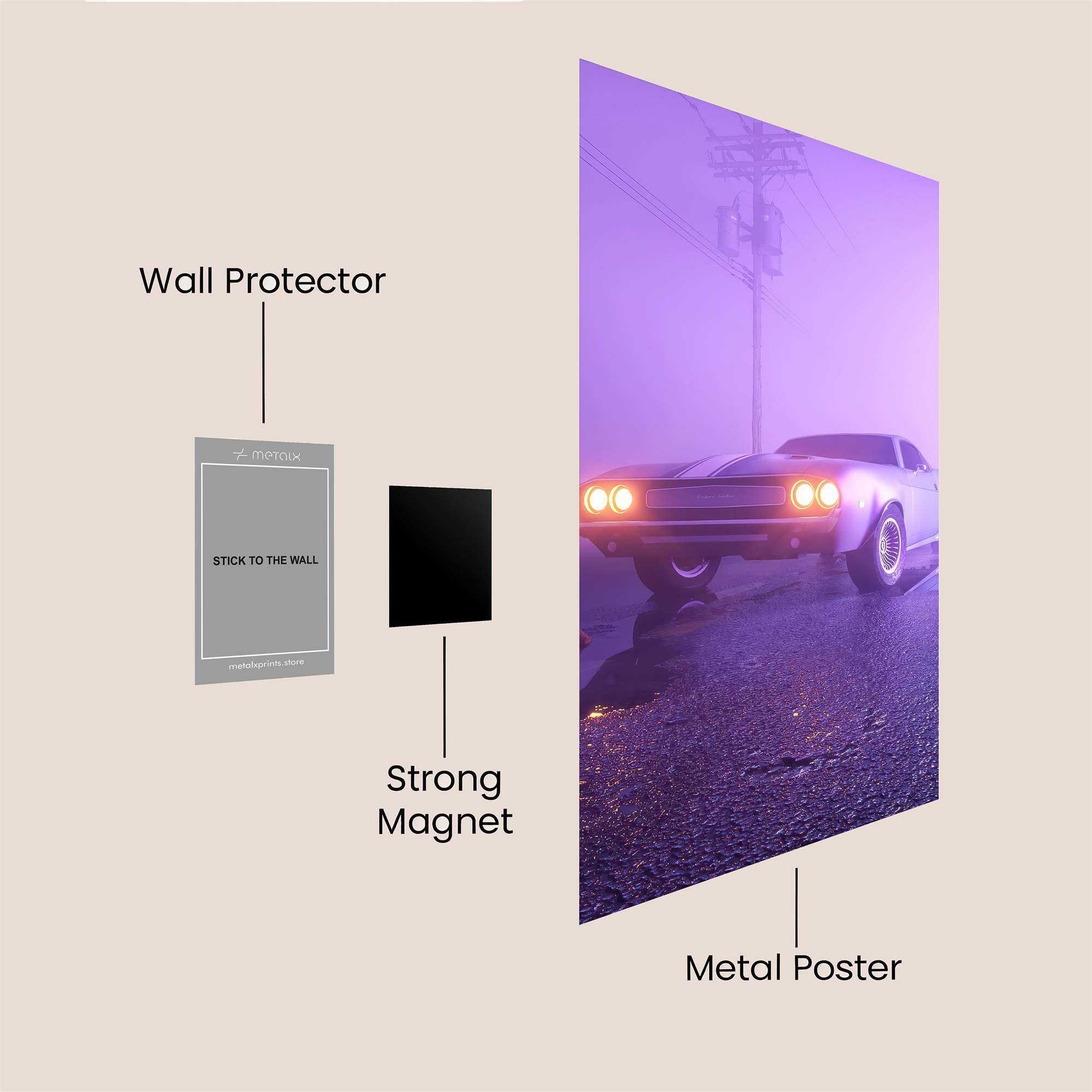 Dodge Dream Safe Wall Magnetic / M