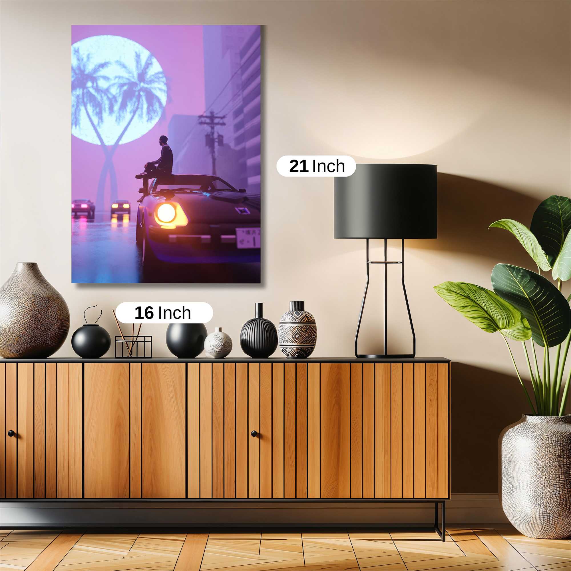 Neon Solitude Safe Wall Magnetic / M