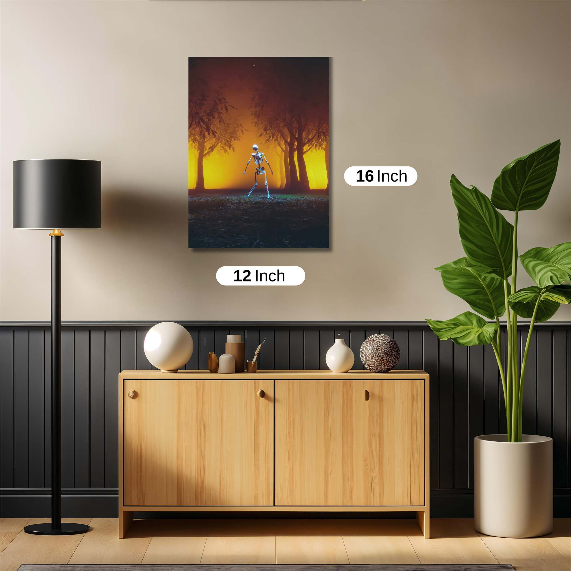 Skeleton Serenity Safe Wall Magnetic / M