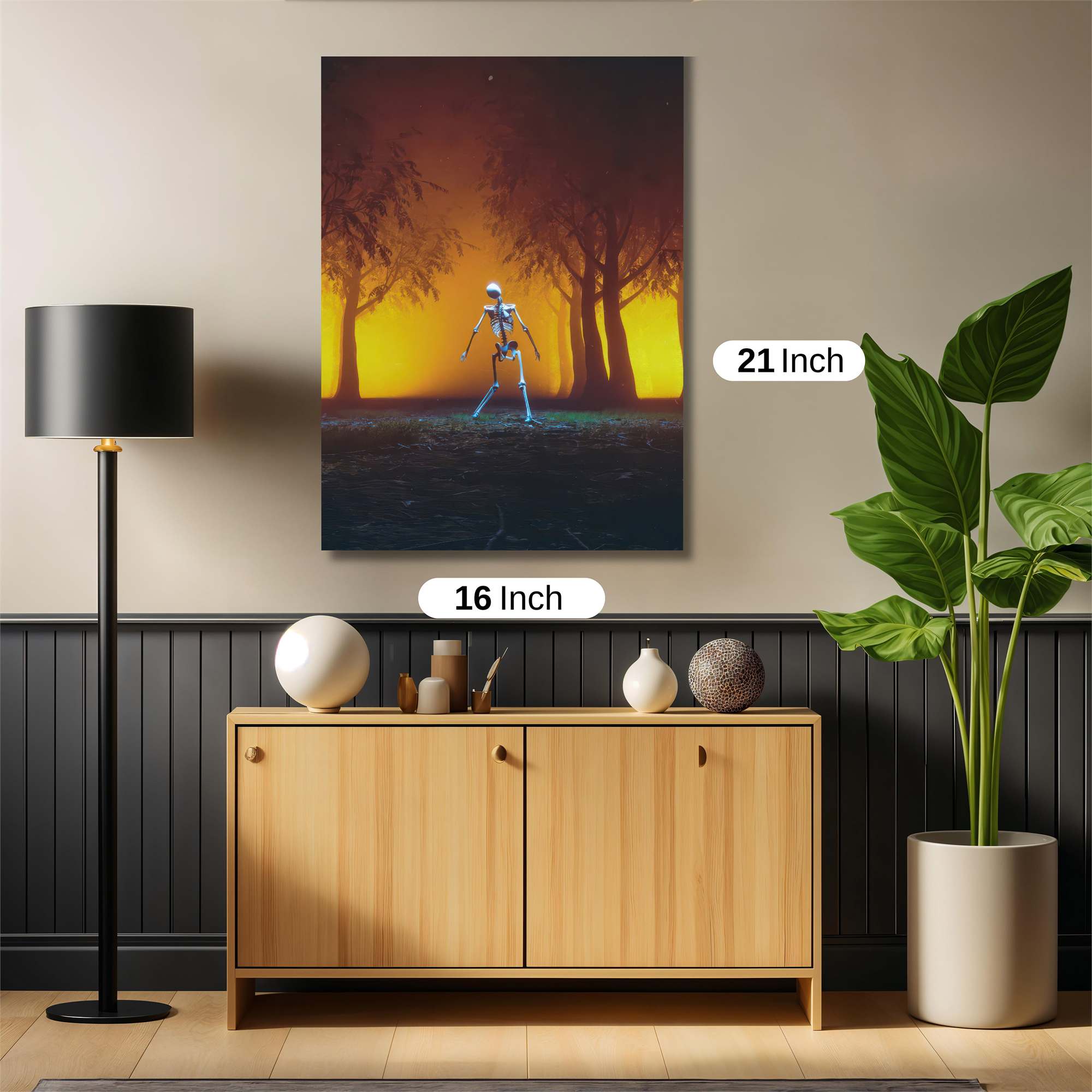 Skeleton Serenity Safe Wall Magnetic / M