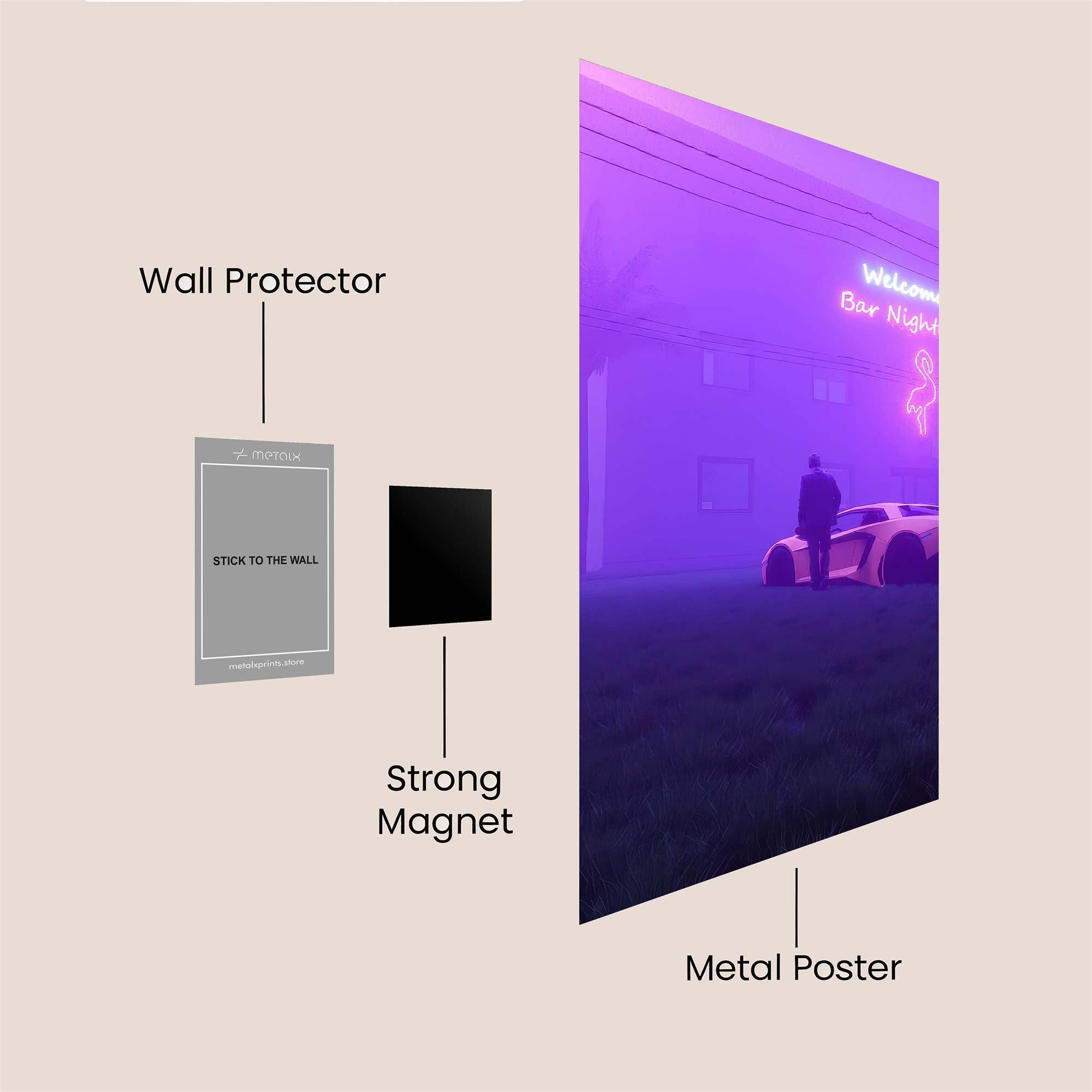 Nightclub Enigma Safe Wall Magnetic / M