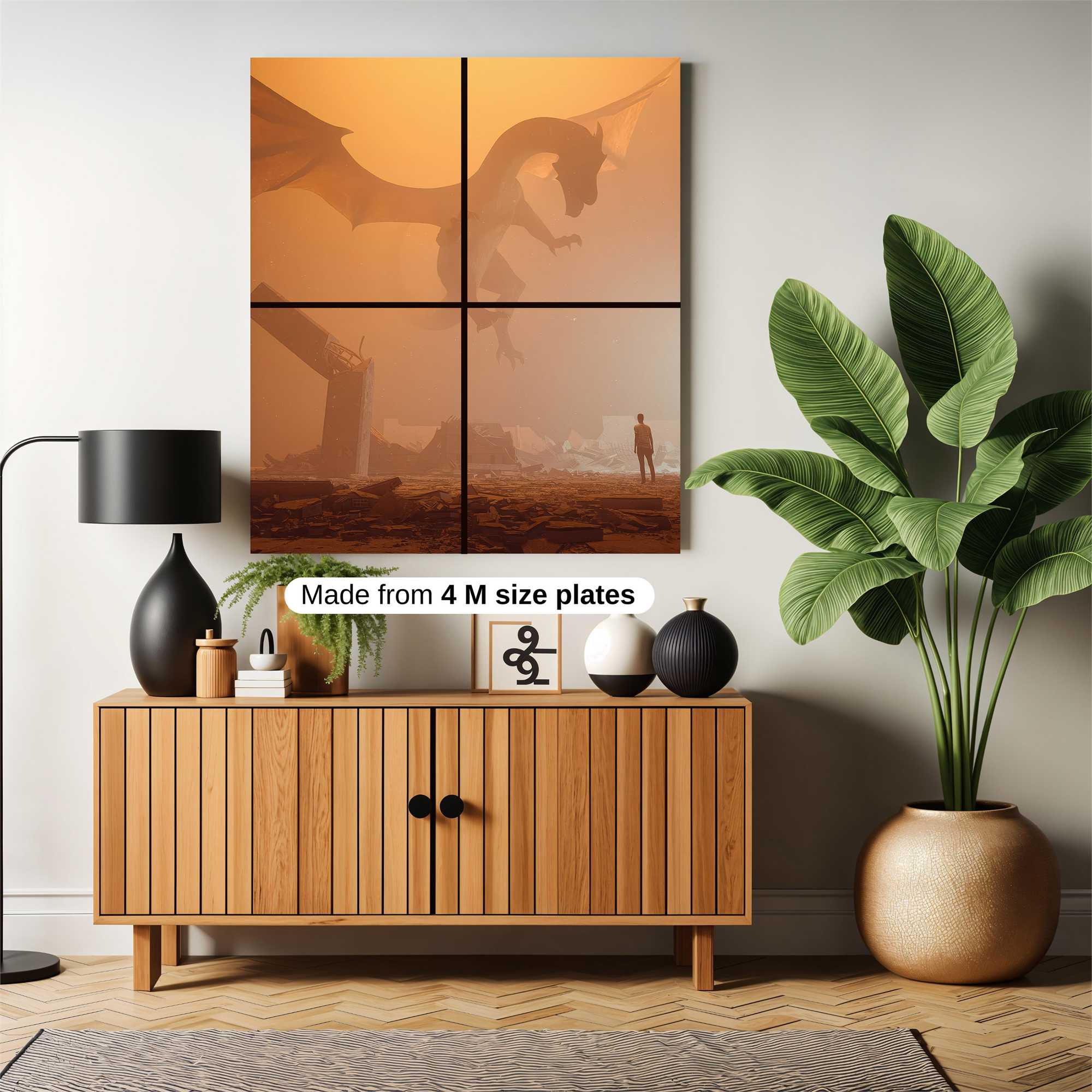 Dragon Apocalyptic Safe Wall Magnetic / M