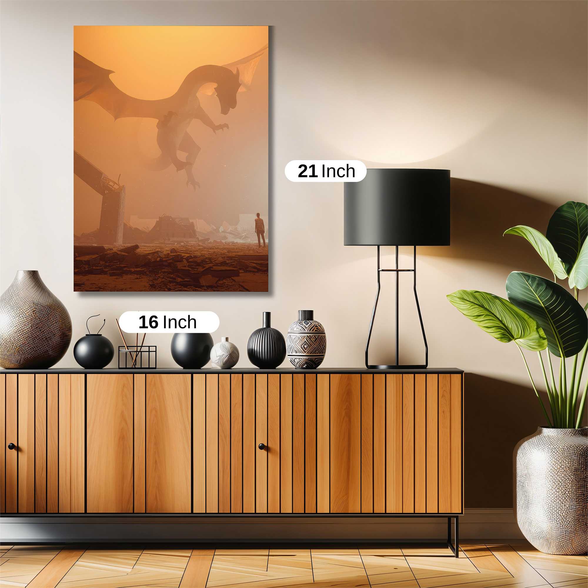 Dragon Apocalyptic Safe Wall Magnetic / M