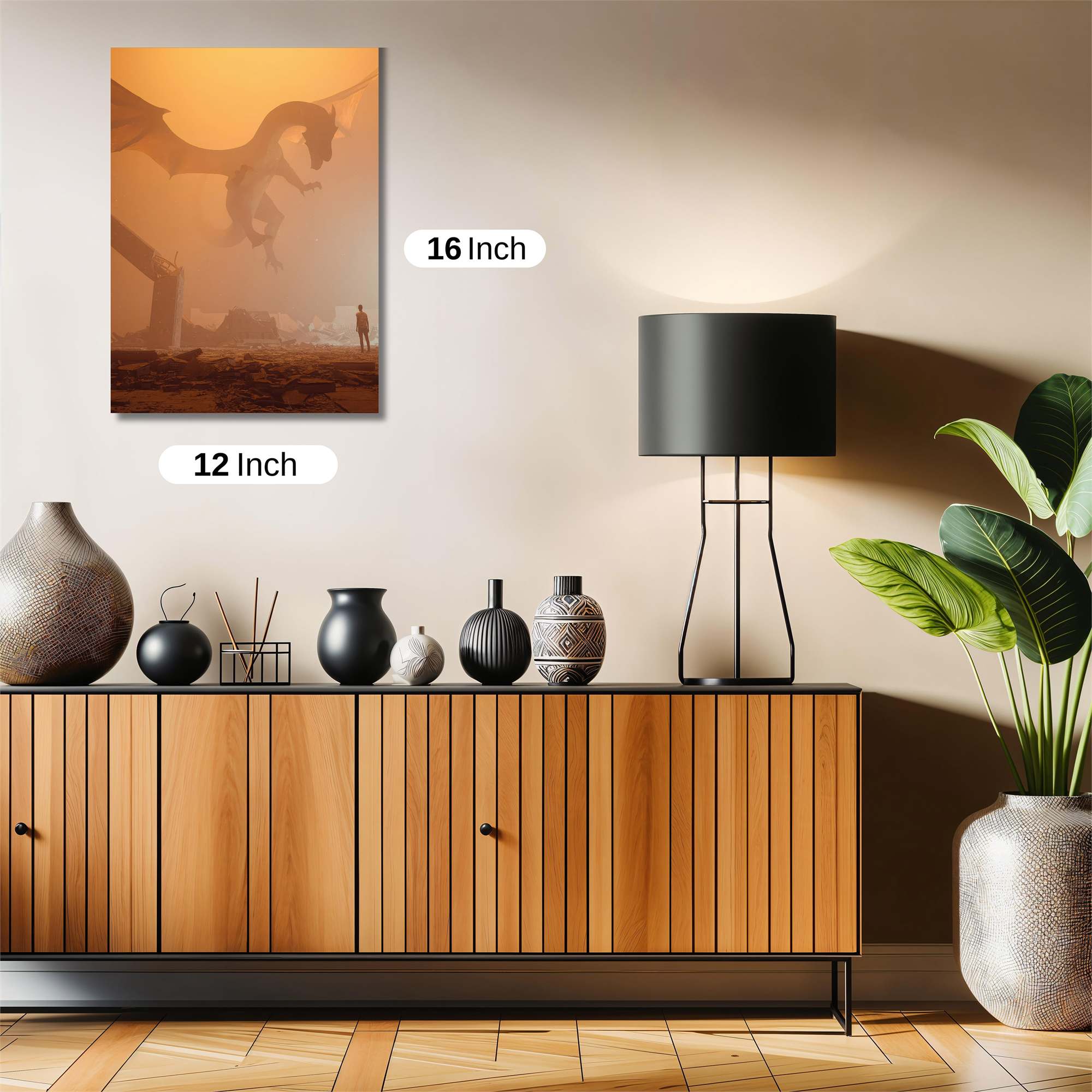 Dragon Apocalyptic Safe Wall Magnetic / M