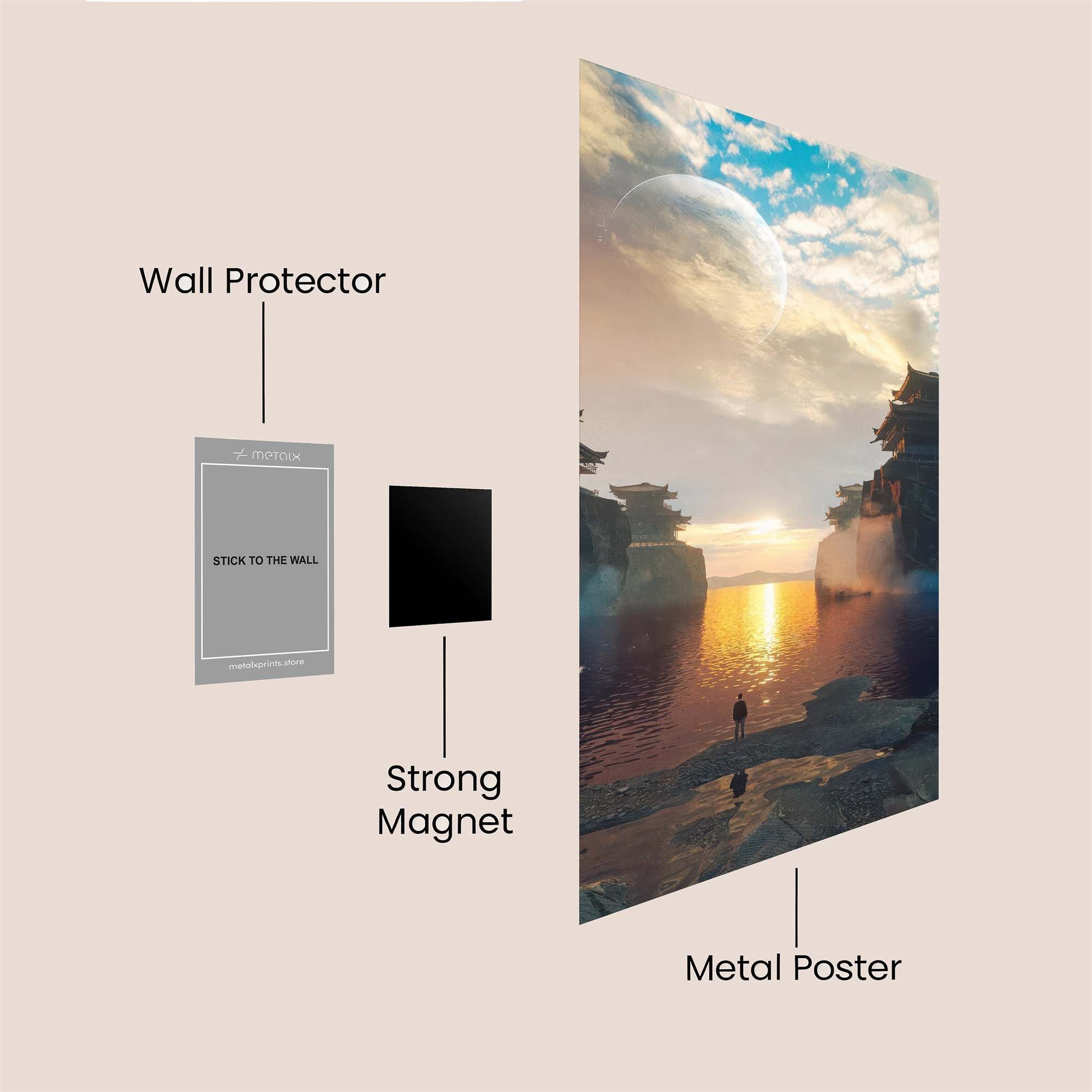 Pagoda Serenity Safe Wall Magnetic / M