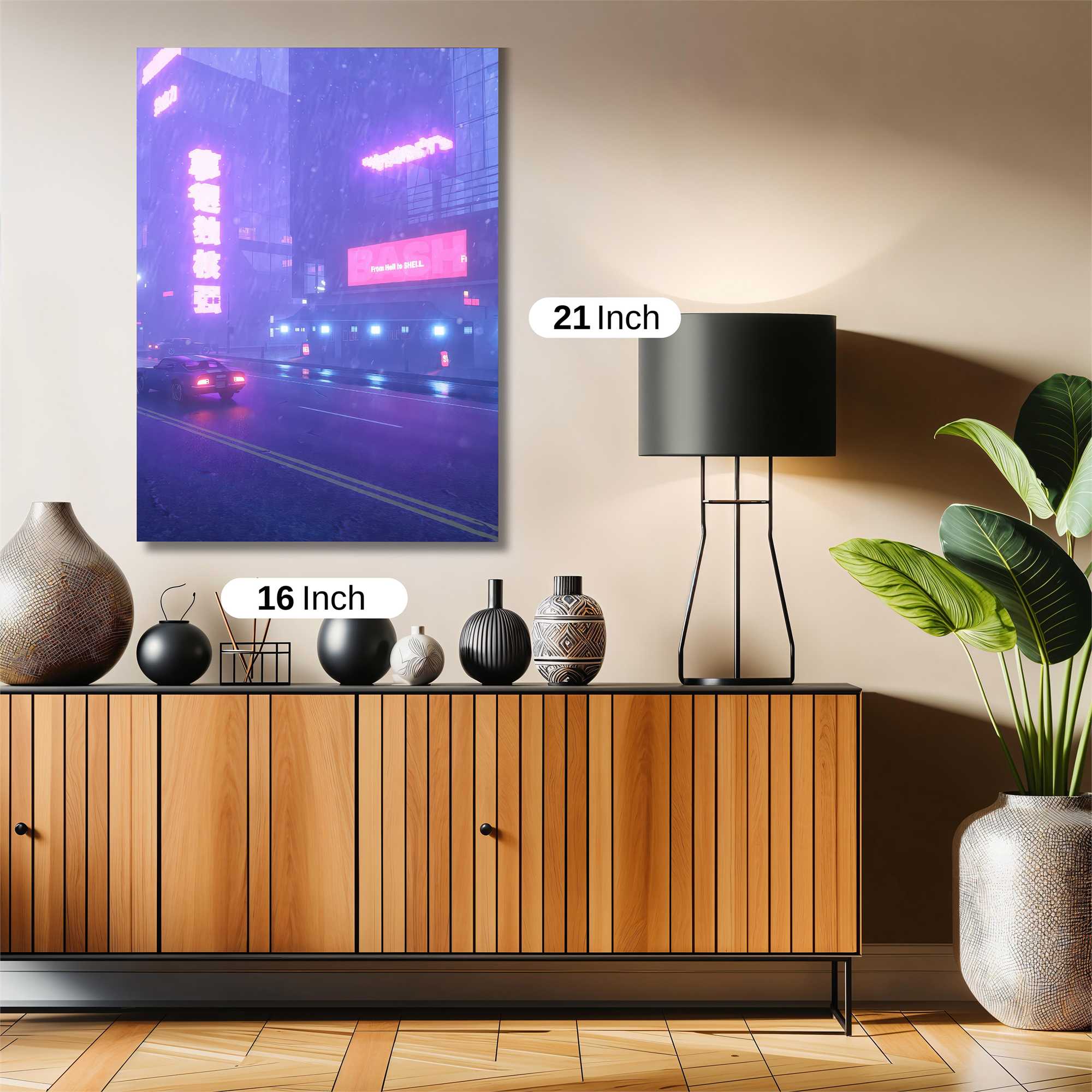 Neon Solitude Safe Wall Magnetic / M