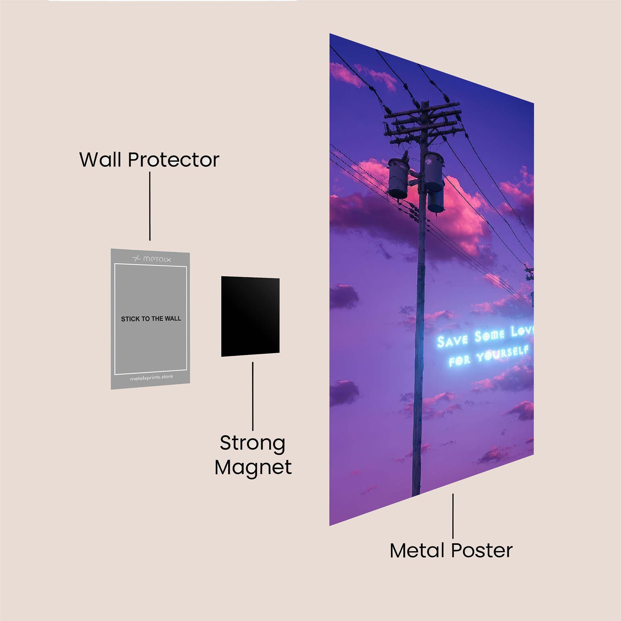 Electric Serenity Safe Wall Magnetic / M
