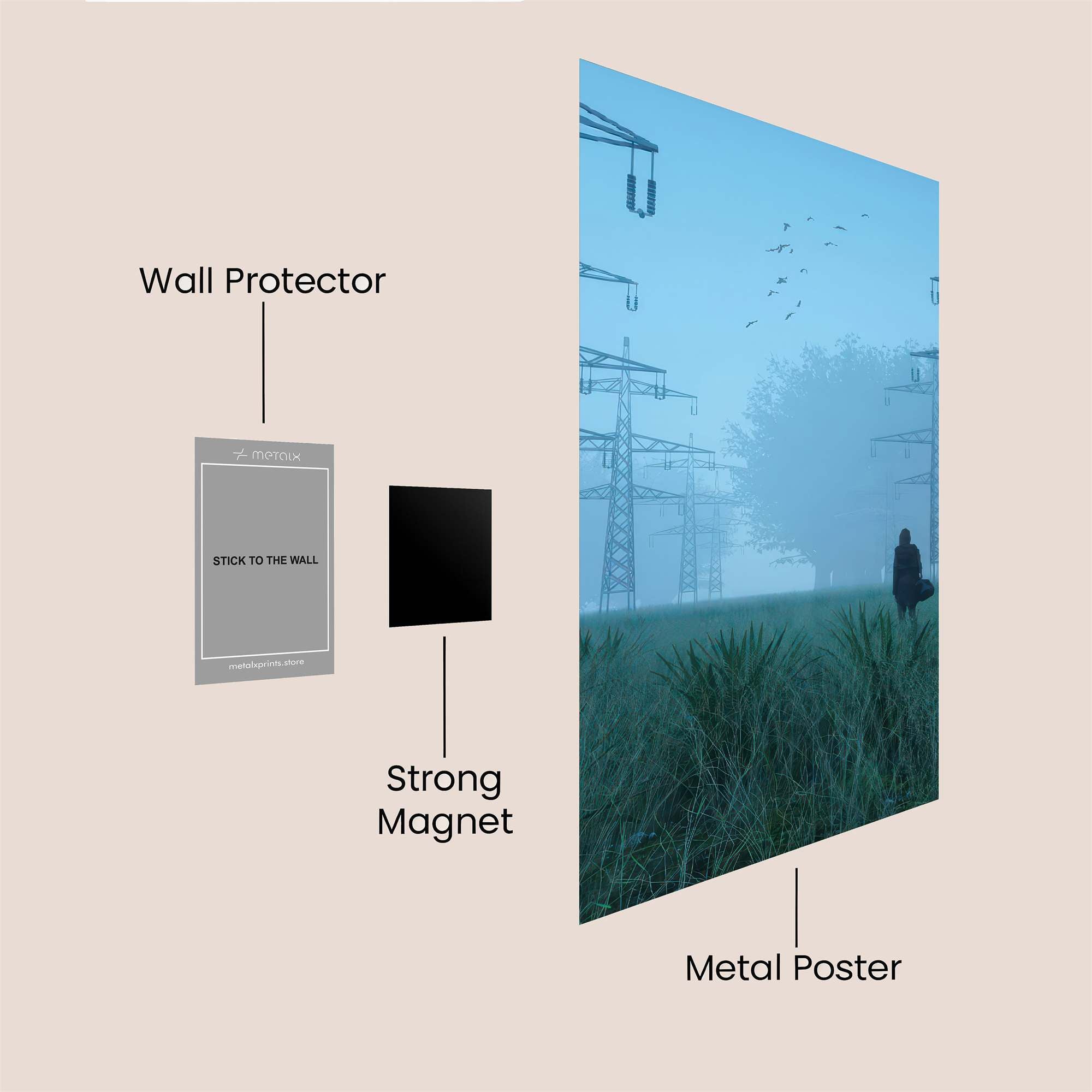 Pylon Solitude Safe Wall Magnetic / M