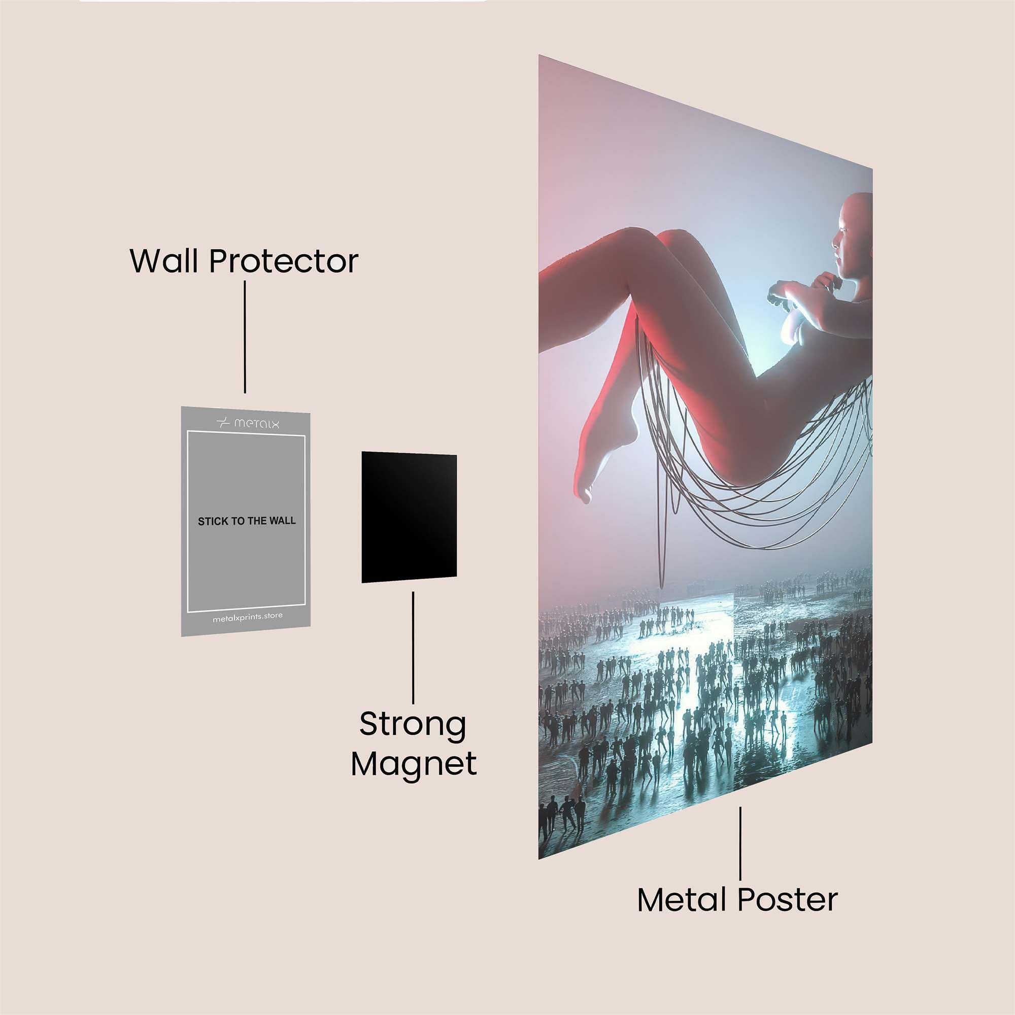 Android Serenity Safe Wall Magnetic / M