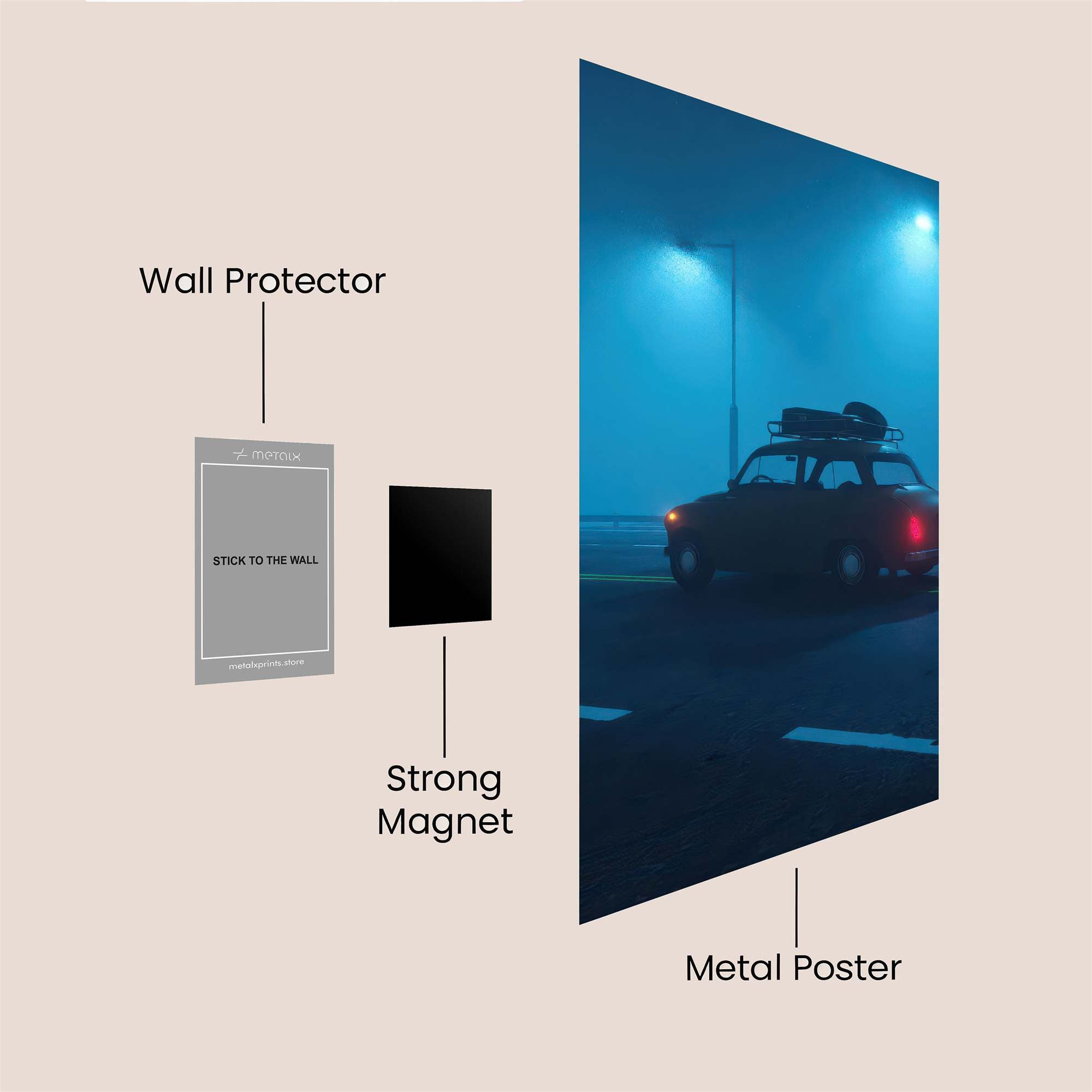 Fiat Foggy Safe Wall Magnetic / M