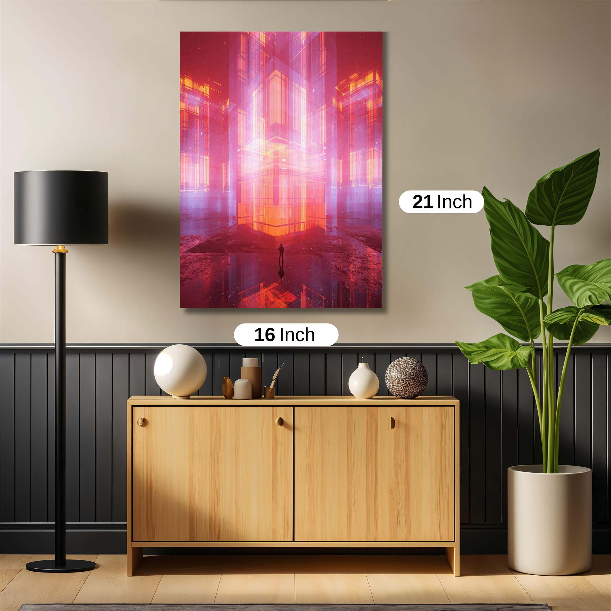 Neon Serenity Safe Wall Magnetic / M