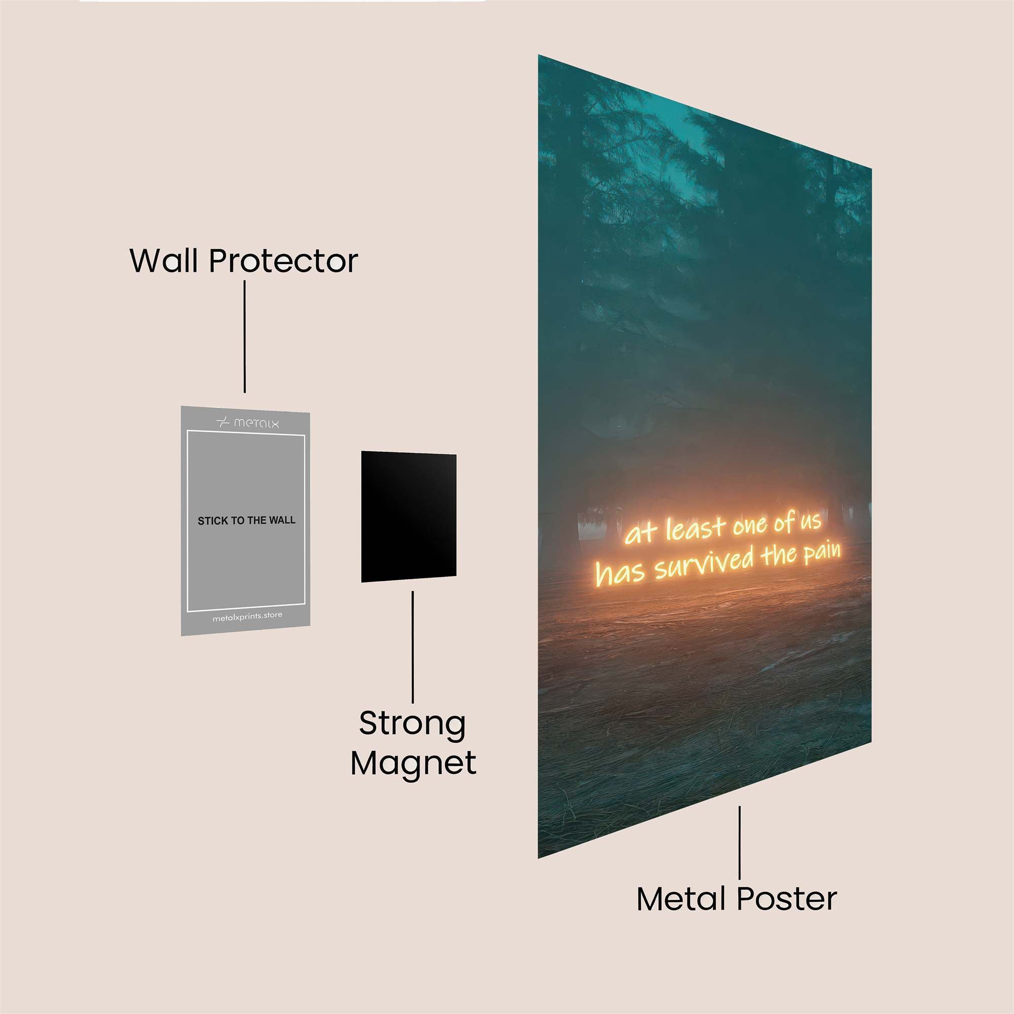 Survivor's Glow Safe Wall Magnetic / M