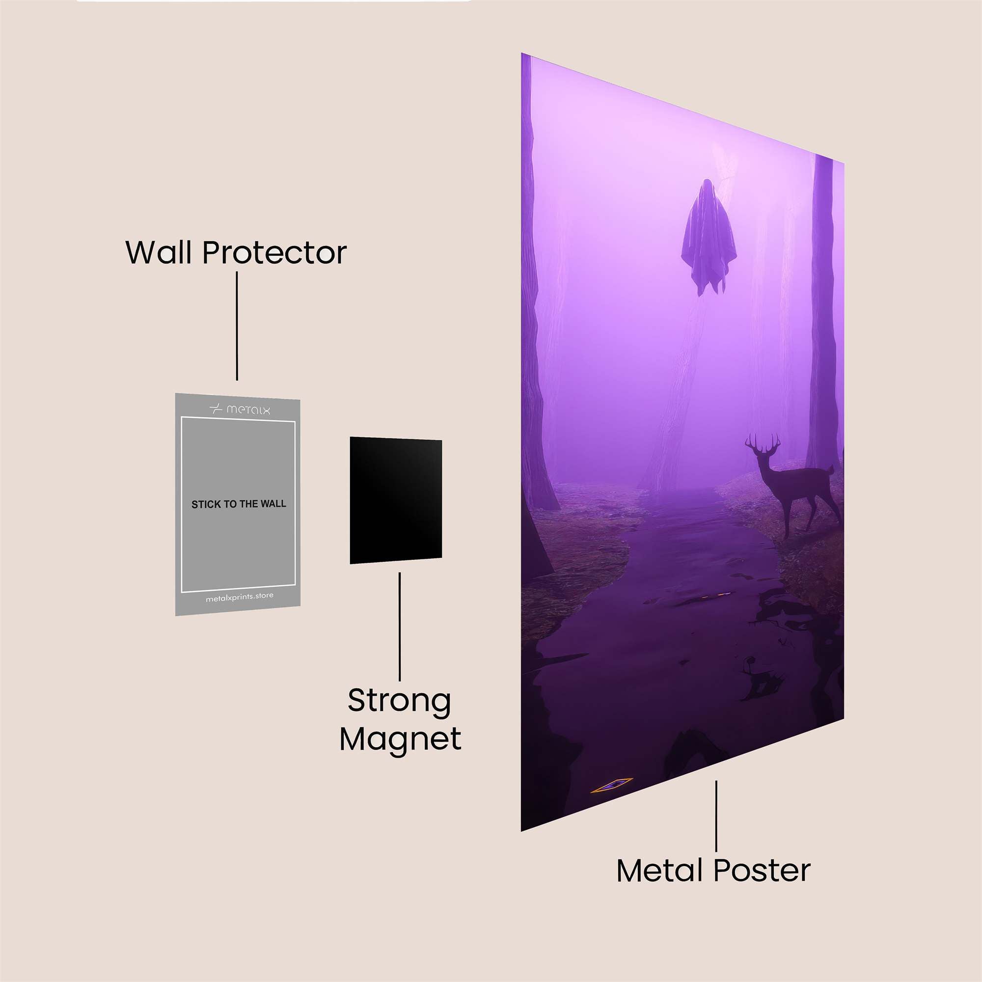 Deer Enigma Safe Wall Magnetic / M