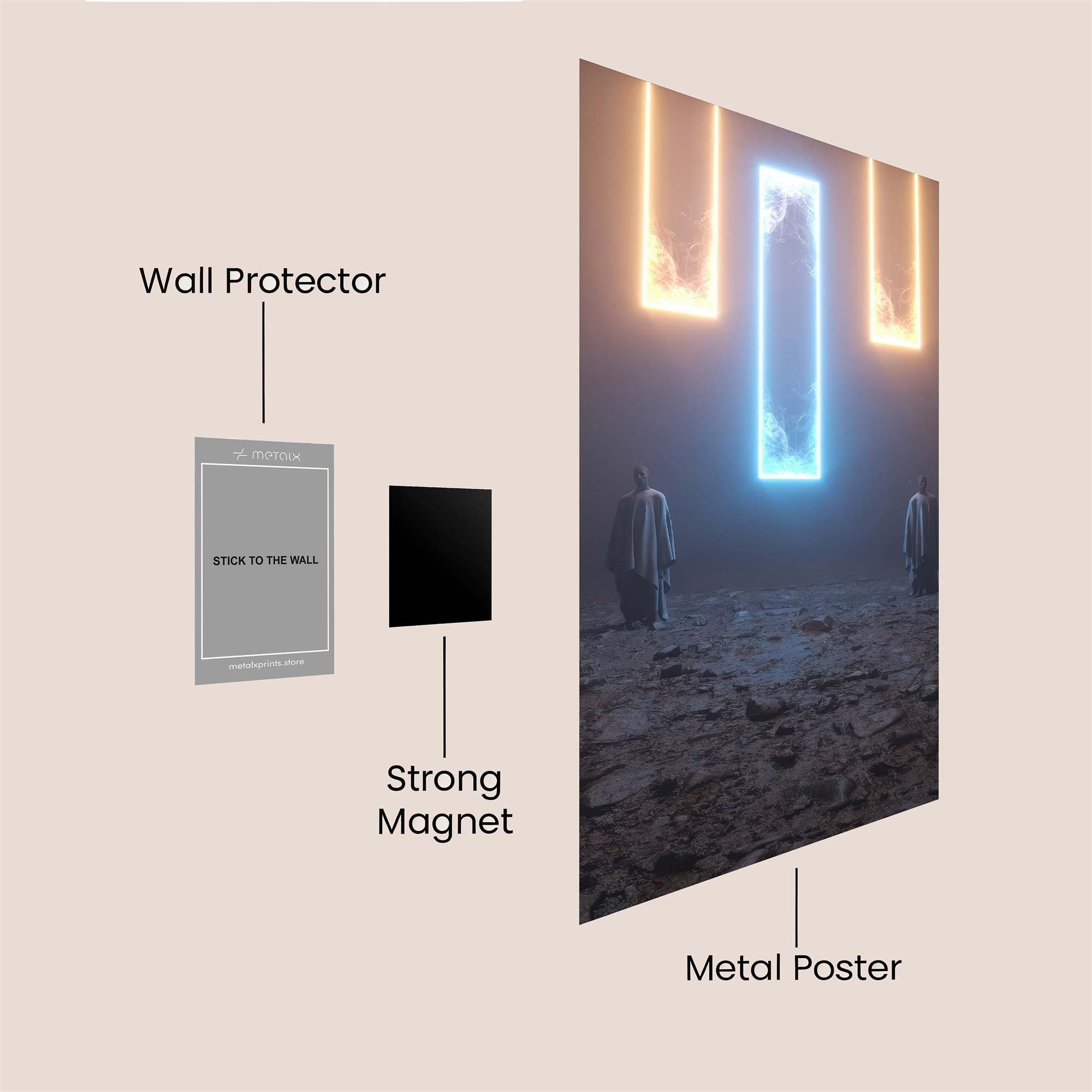 Portal Serenity Safe Wall Magnetic / M