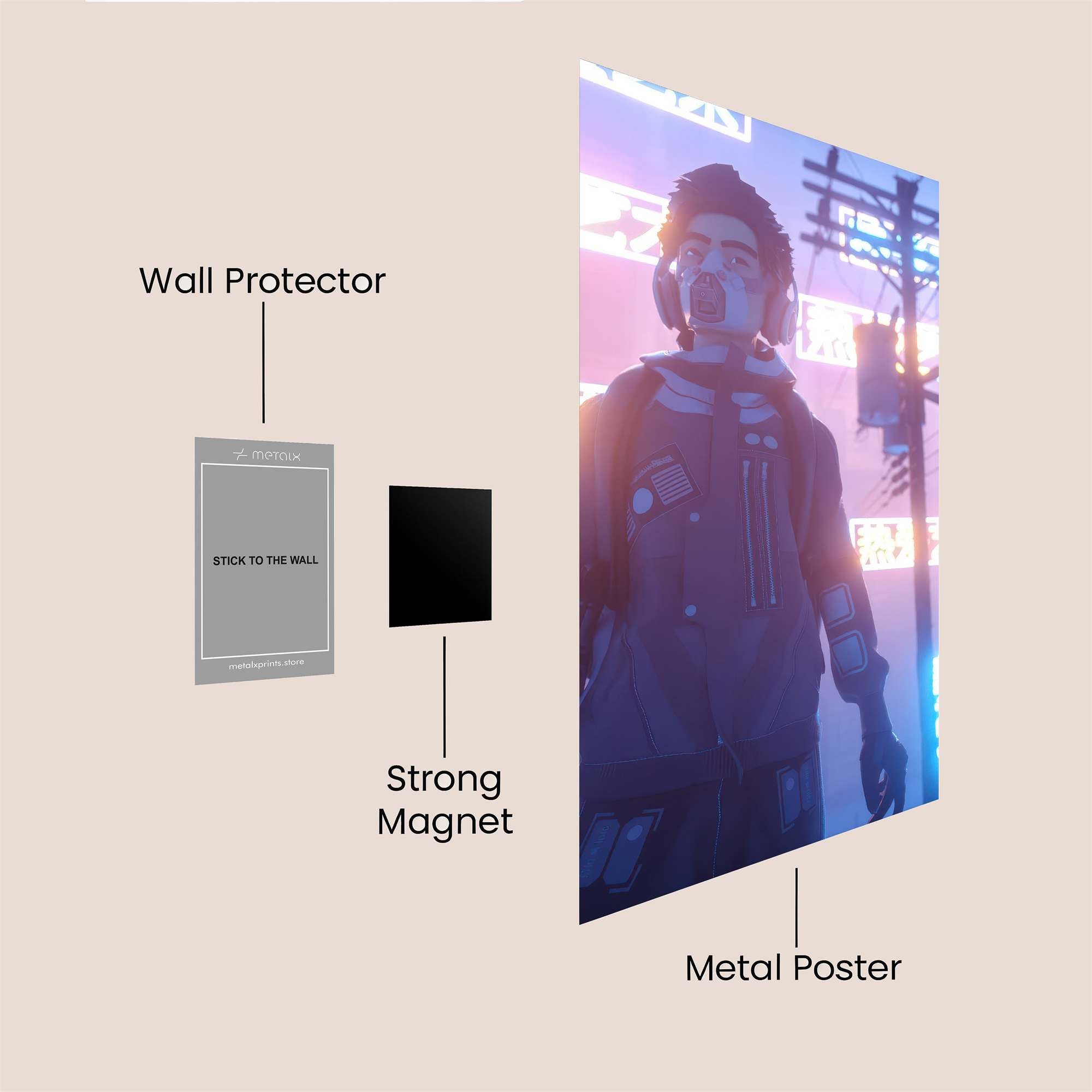 Cyber Nomad Safe Wall Magnetic / M