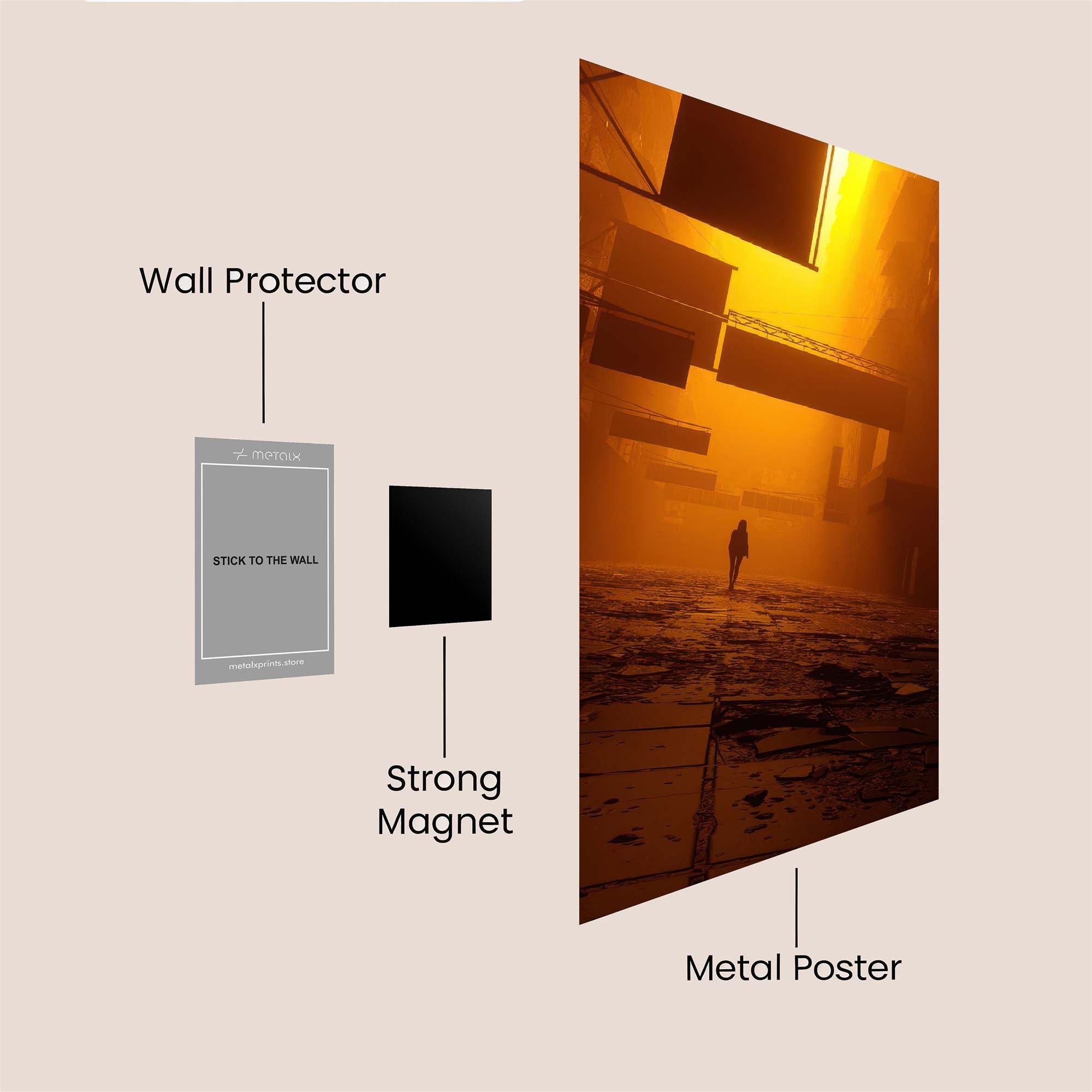 Apocalyptic Solitude Safe Wall Magnetic / M