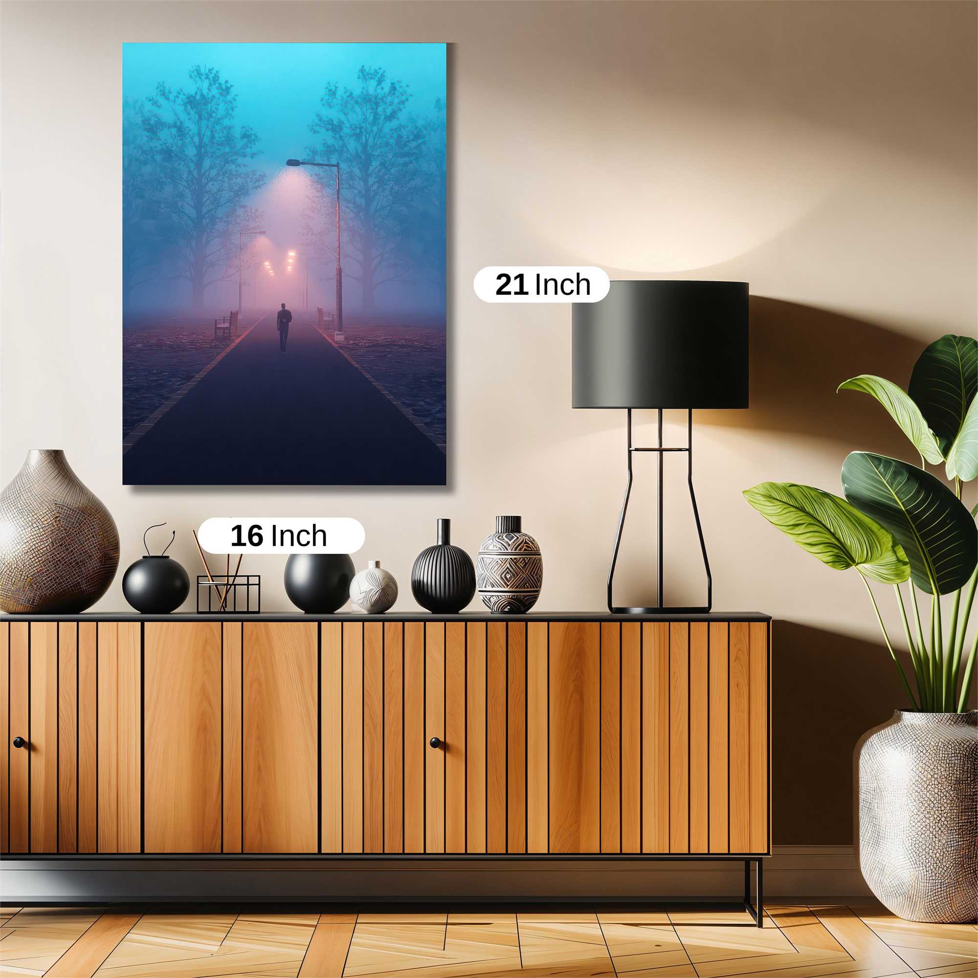 Foggy Solitude Safe Wall Magnetic / M