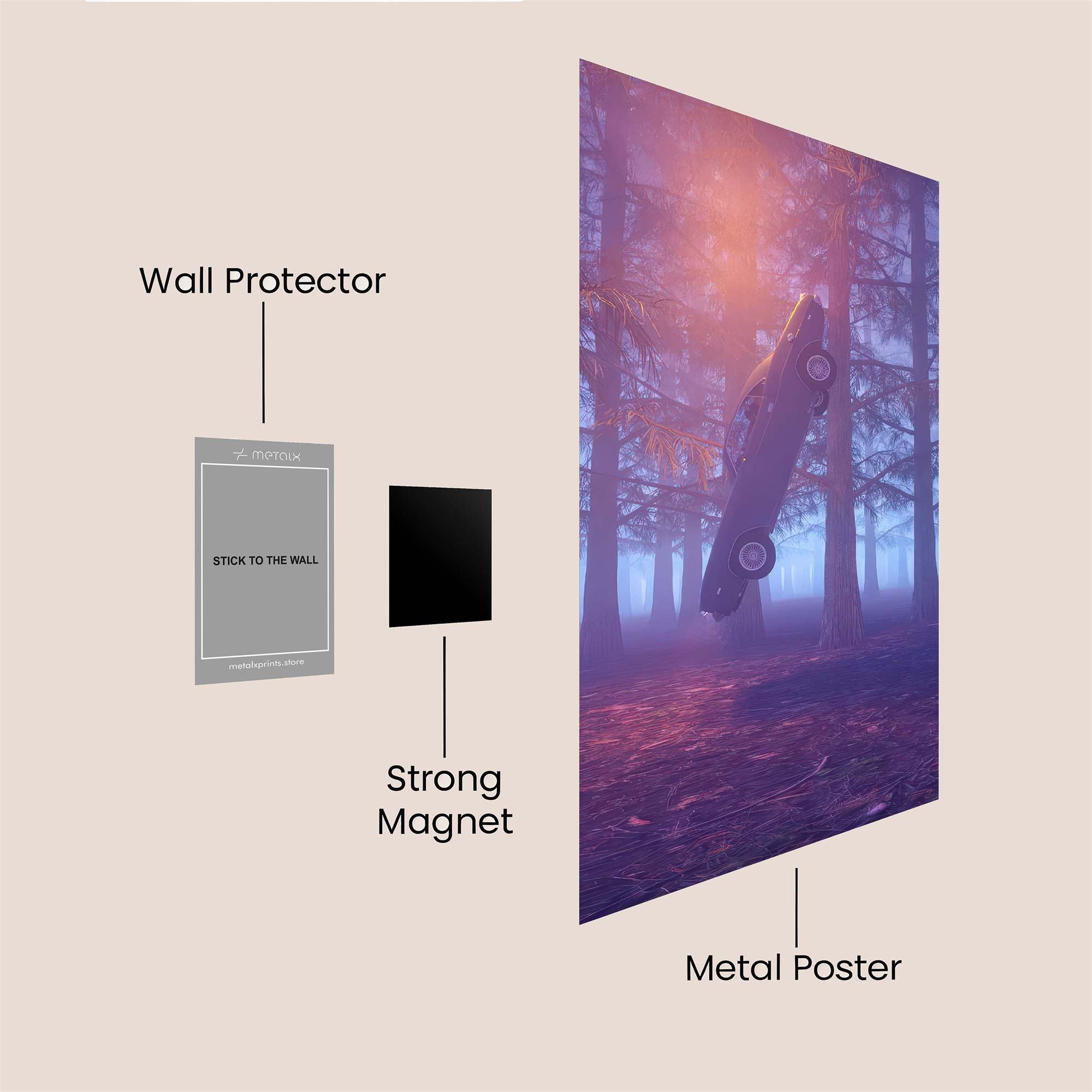 Car Enigma Safe Wall Magnetic / M