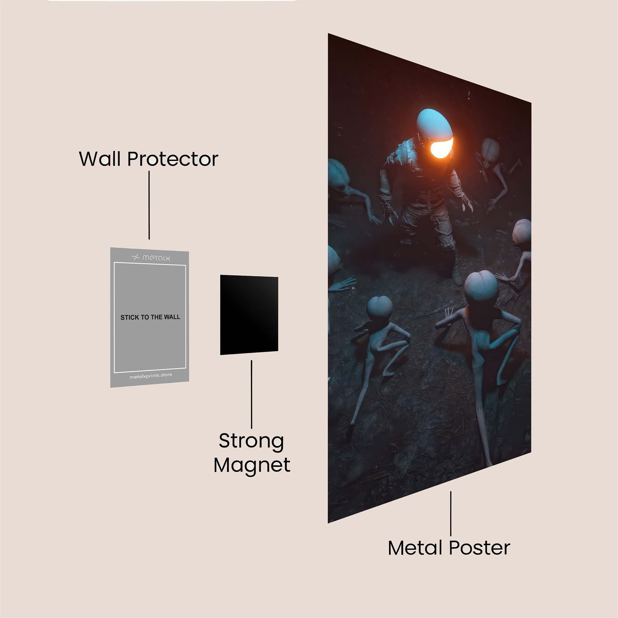 Alien Enigma Safe Wall Magnetic / M
