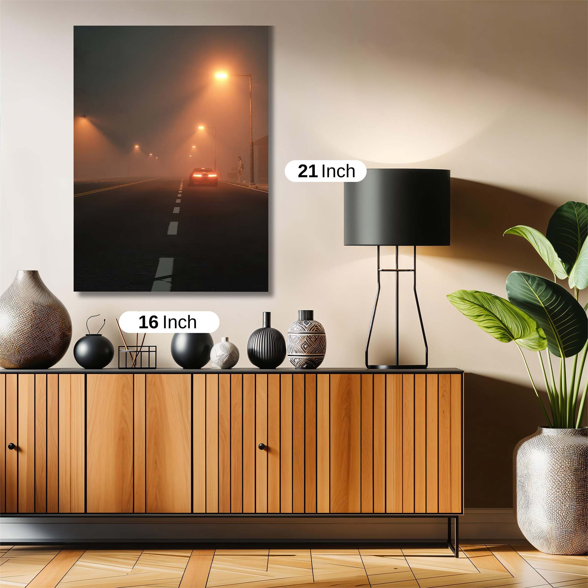 Foggy Solitude Safe Wall Magnetic / M