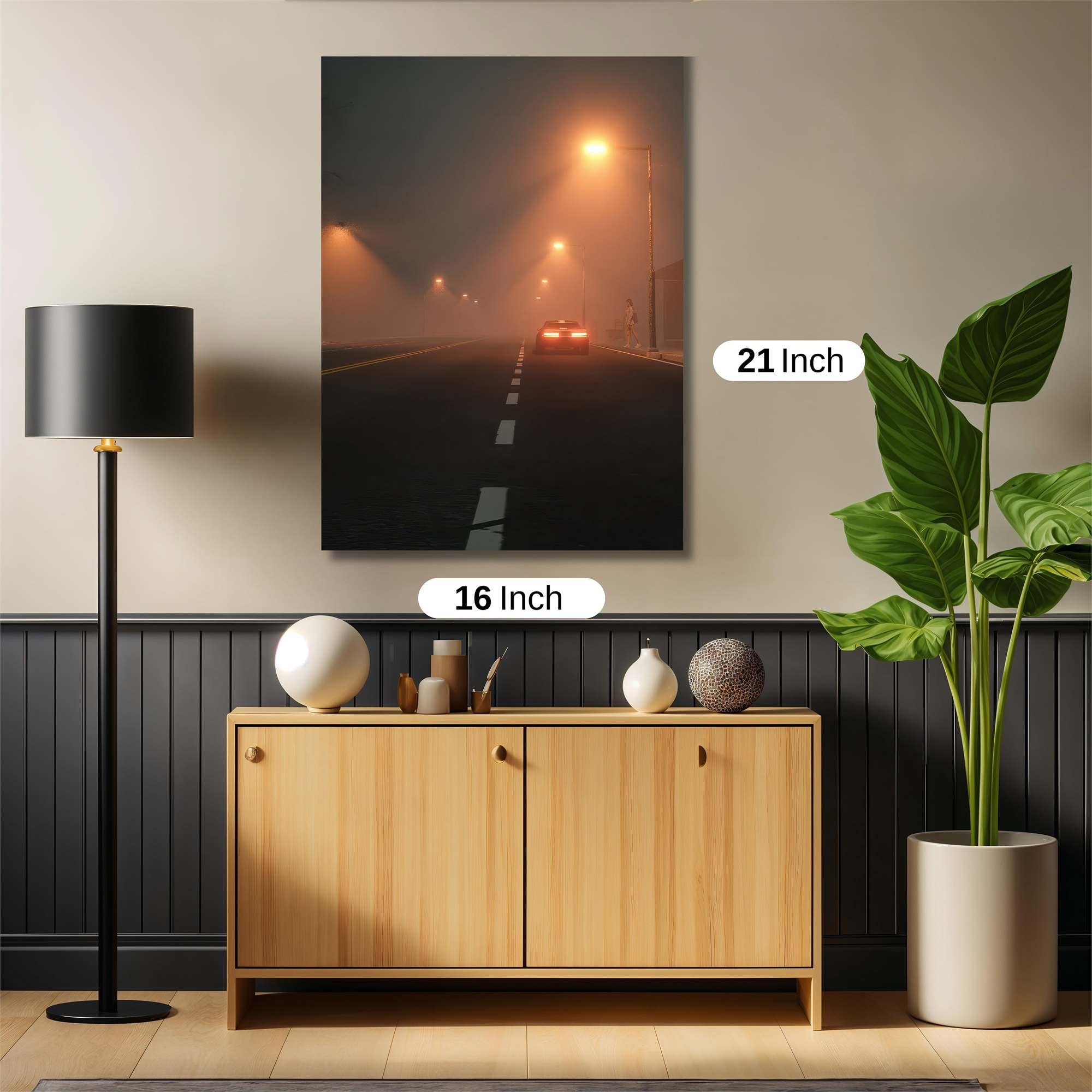 Foggy Solitude Safe Wall Magnetic / M