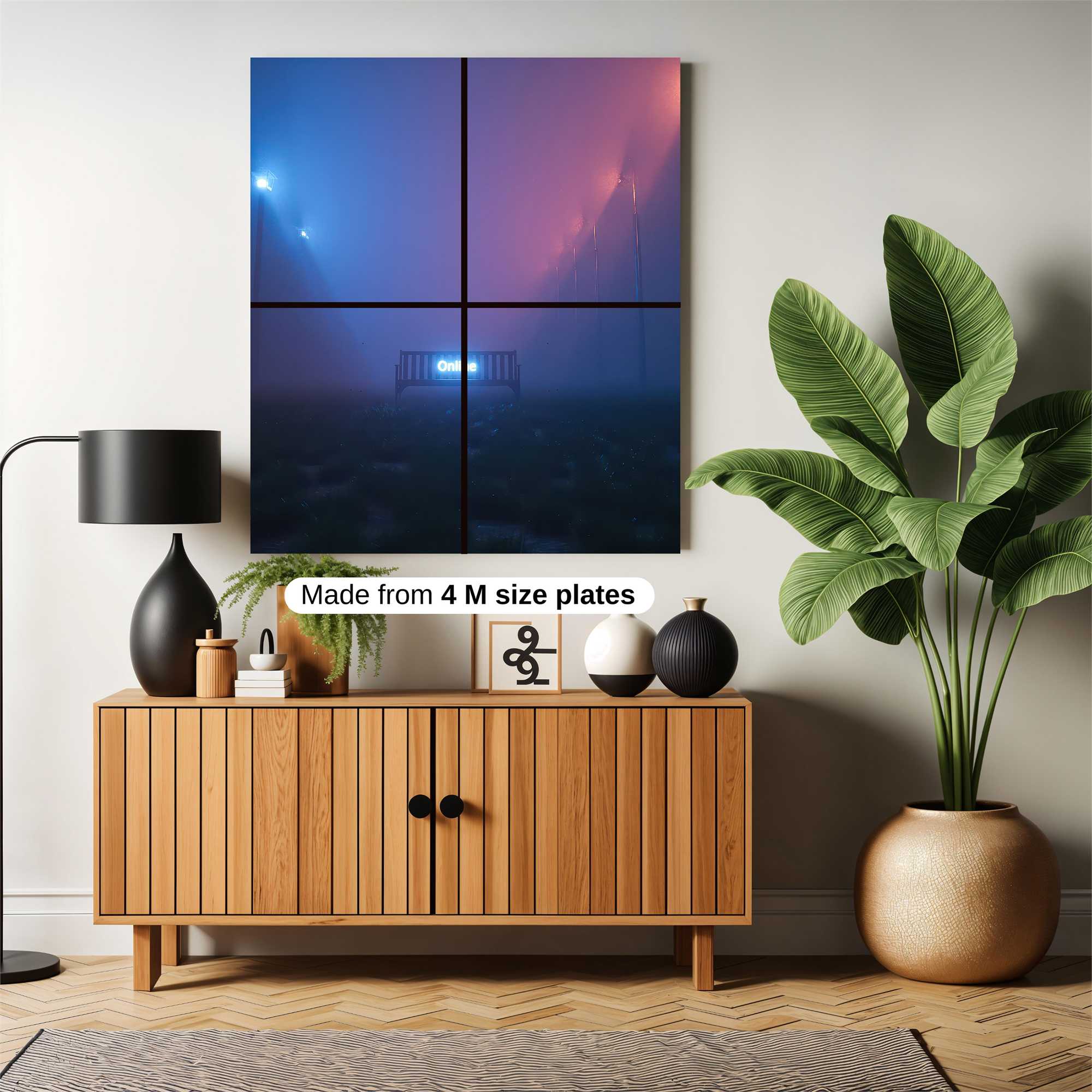 Neon Dreamscape Safe Wall Magnetic / M