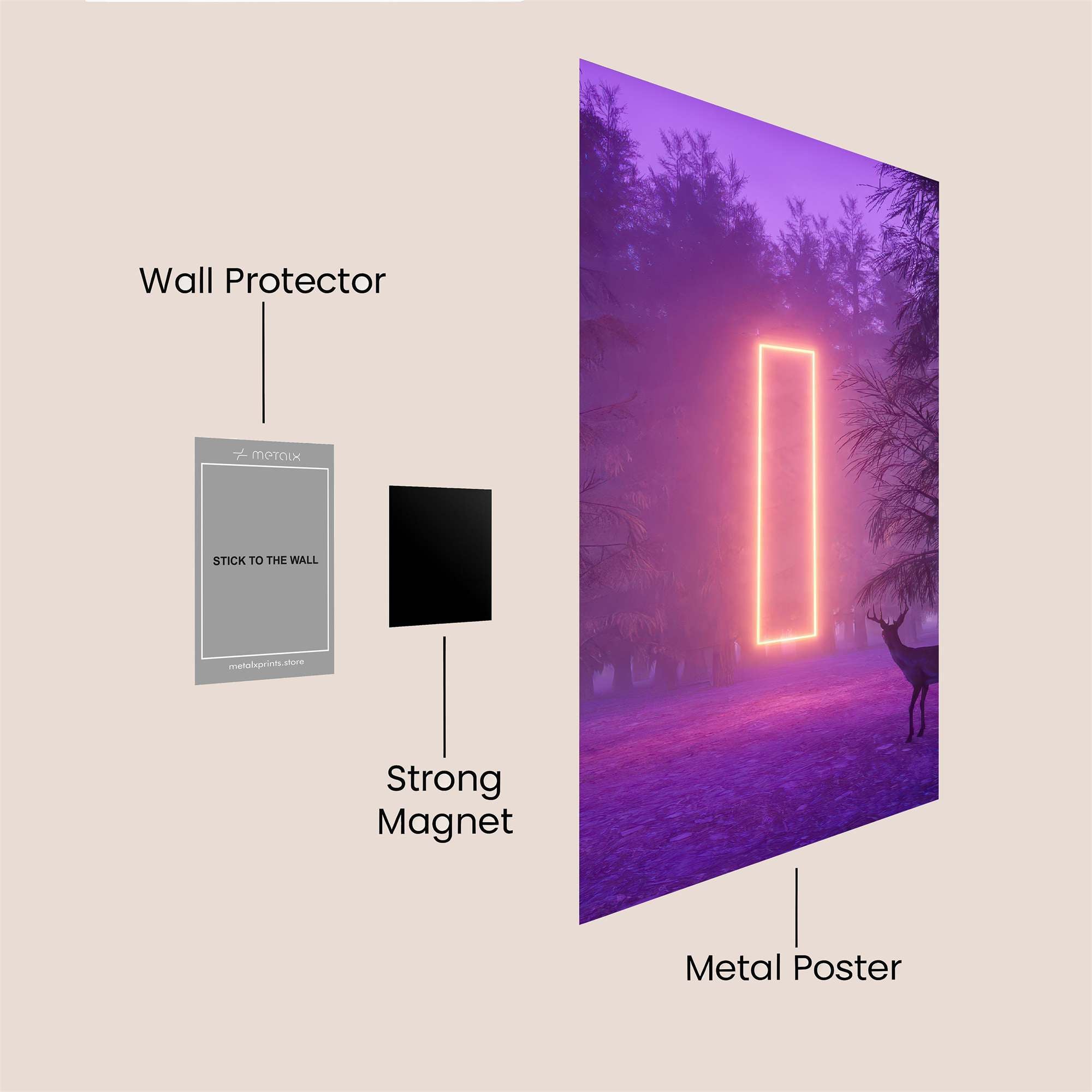Portal Serenity Safe Wall Magnetic / M