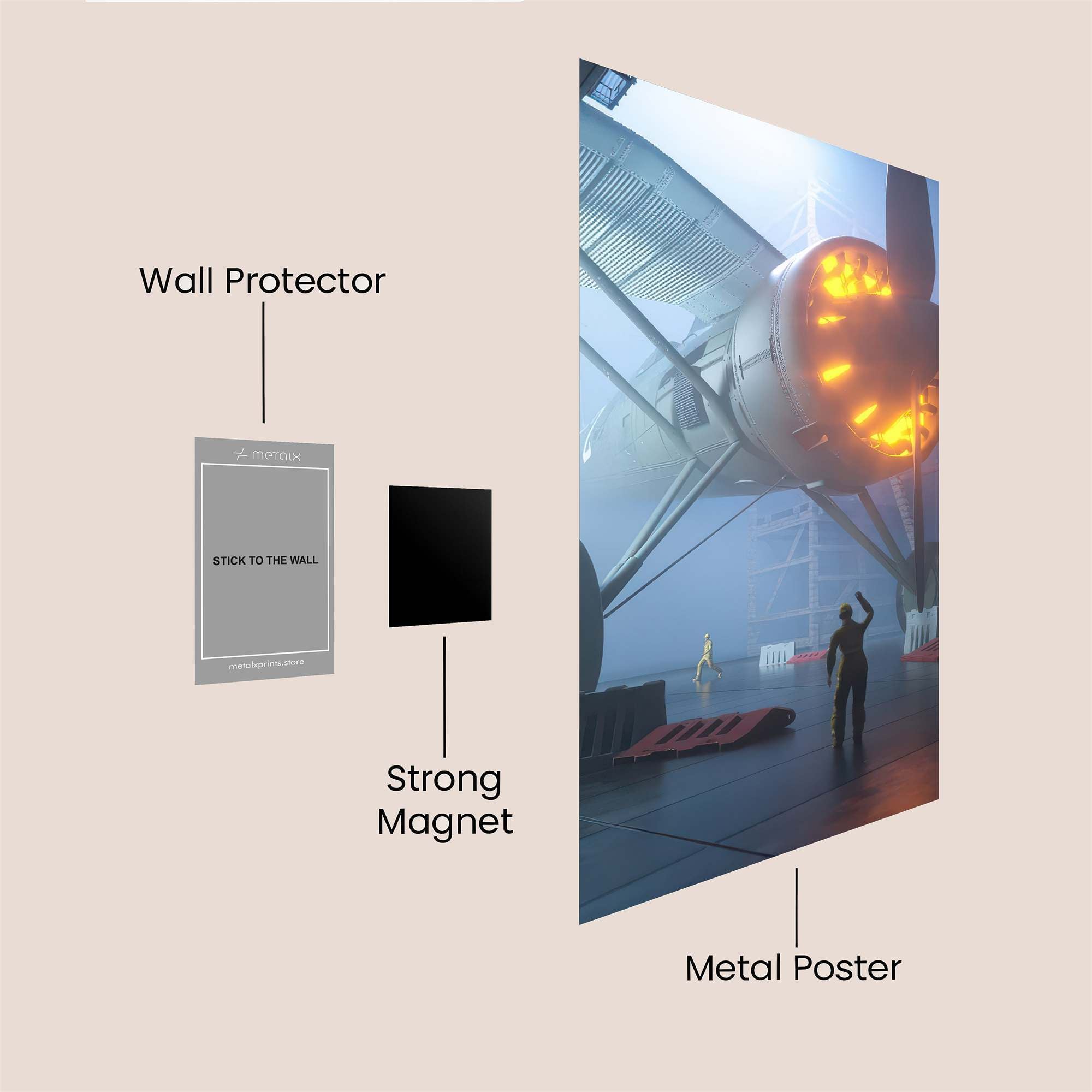 Spirit Ignited Safe Wall Magnetic / M